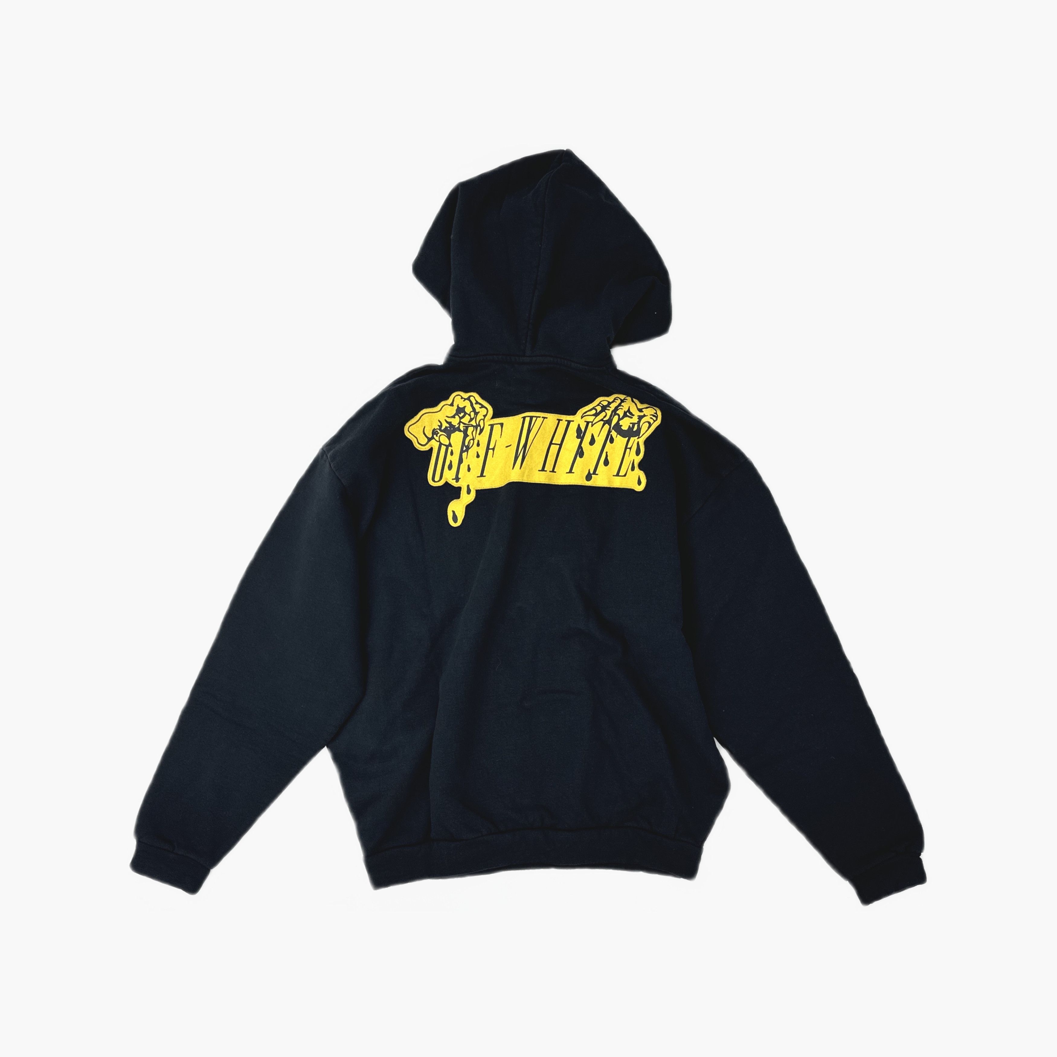 Off-White OFF-WHITE Embroidered Graphic Hoodie Black Size XS Size US XS / EU 42 / 0 - 2 Thumbnail