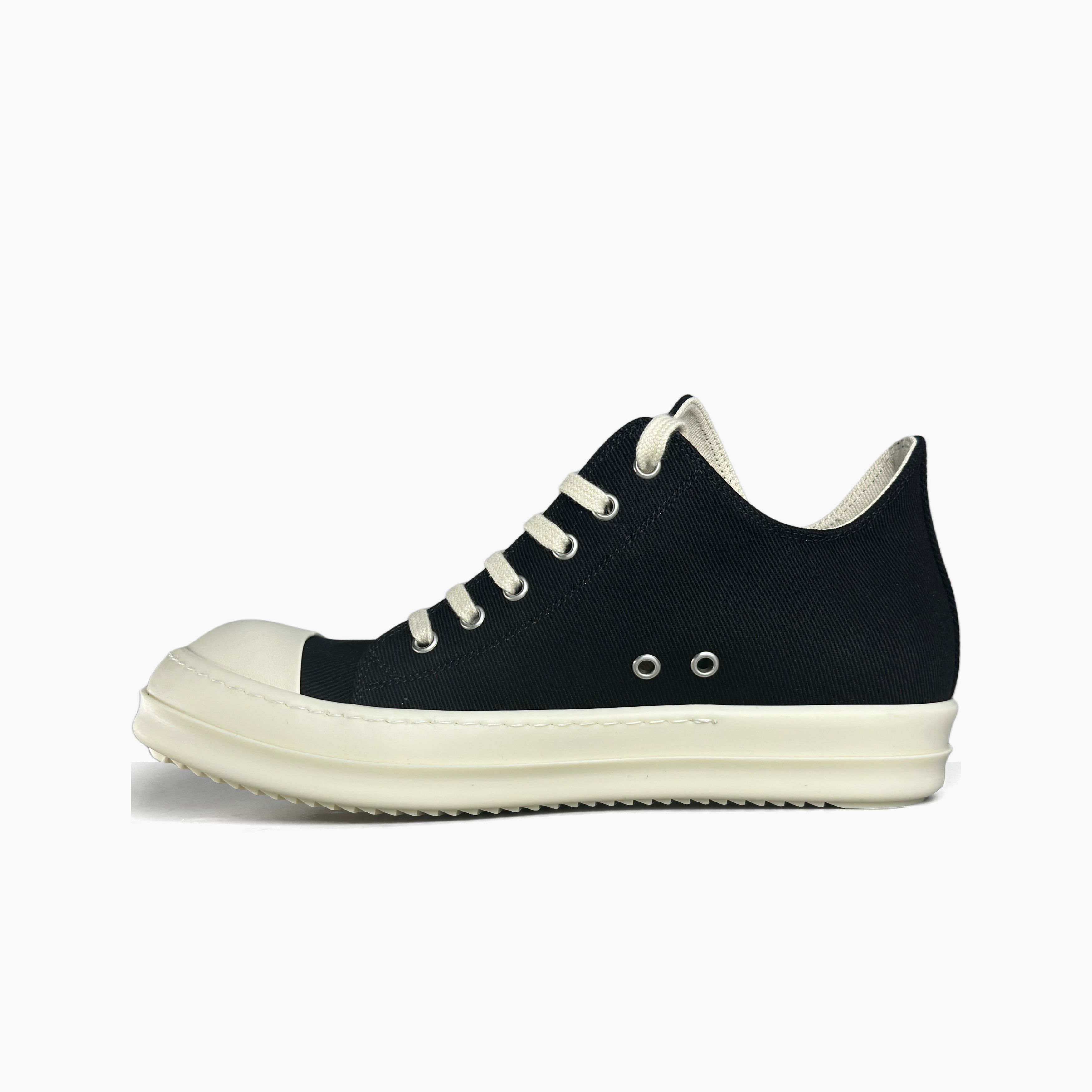 Rick Owens Drkshdw Rick Owens DRKSHDW Canvas Low-Top Sneakers Size 8 Size US 8 / EU 41 - 3 Thumbnail