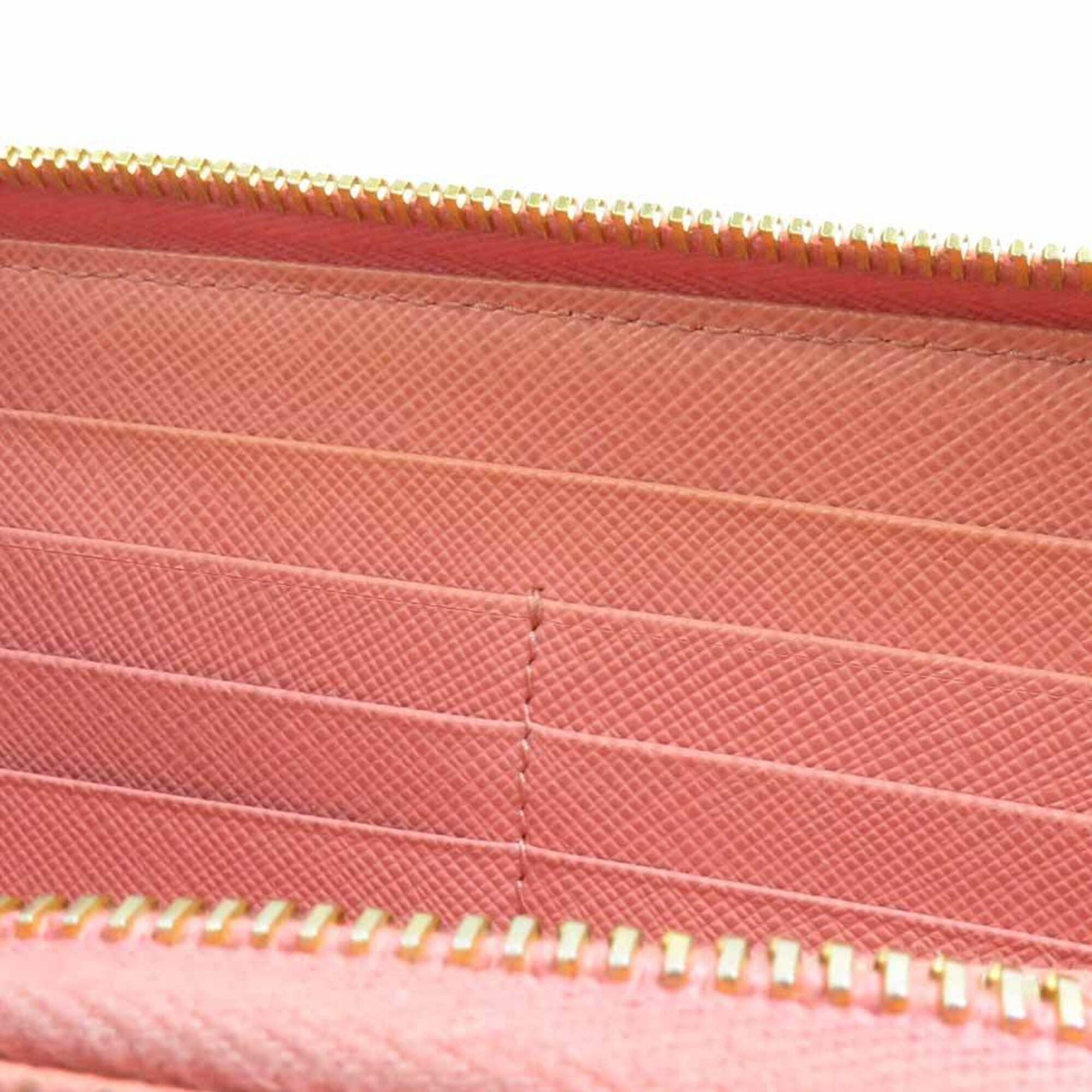 Prada Prada Round Zip Long Wallet Leather Pink Women's r11175a Size ONE SIZE - 14 Thumbnail