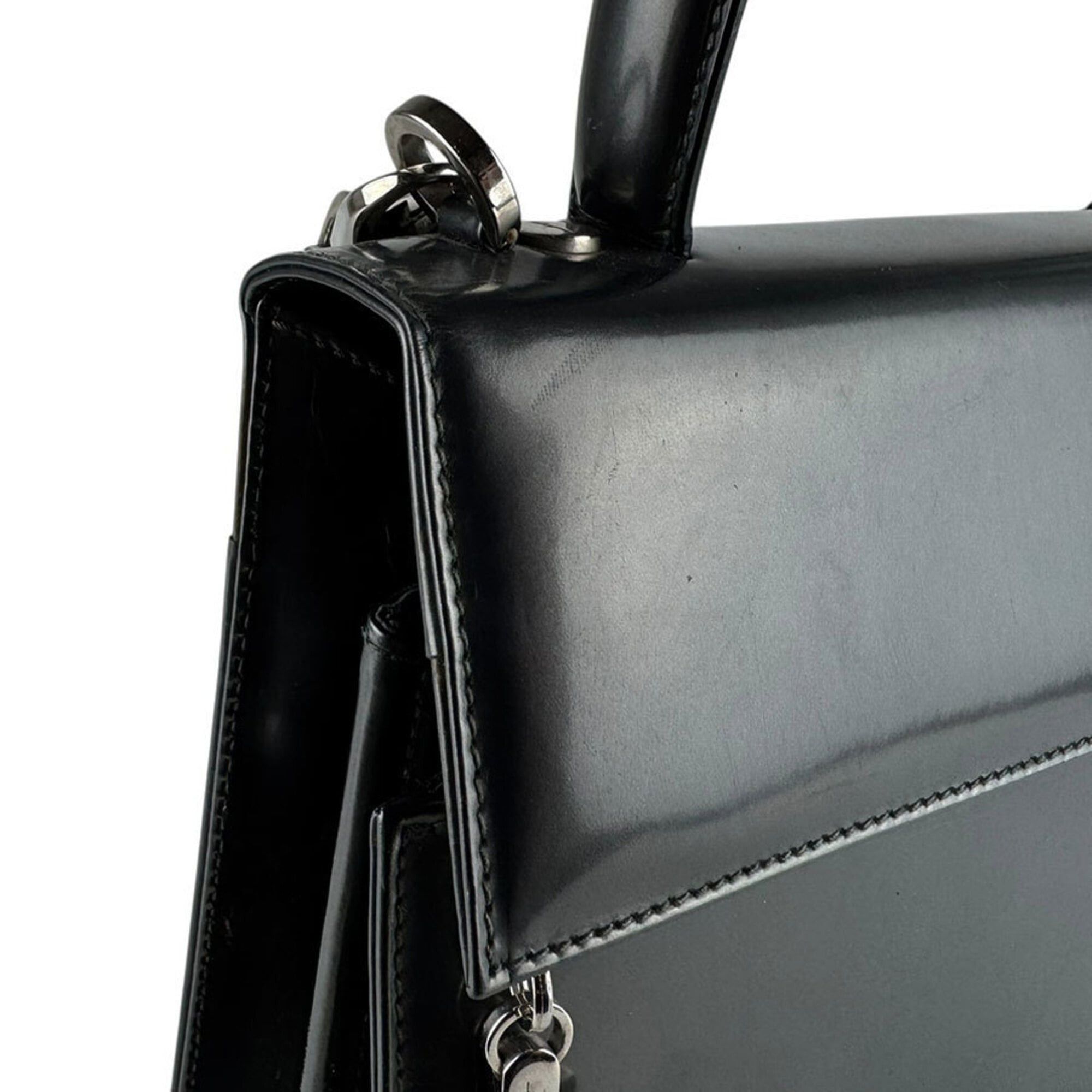 Salvatore Ferragamo Salvatore Ferragamo handbag/shoulder bag, patent leather, green, women's, z9654 Size ONE SIZE - 6 Thumbnail