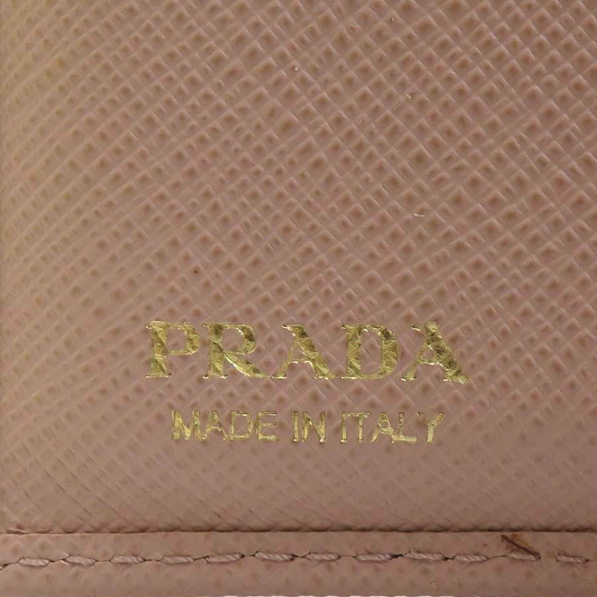 Other Prada Tri-fold Wallet Leather Beige Women's r11178a Size ONE SIZE - 14 Thumbnail