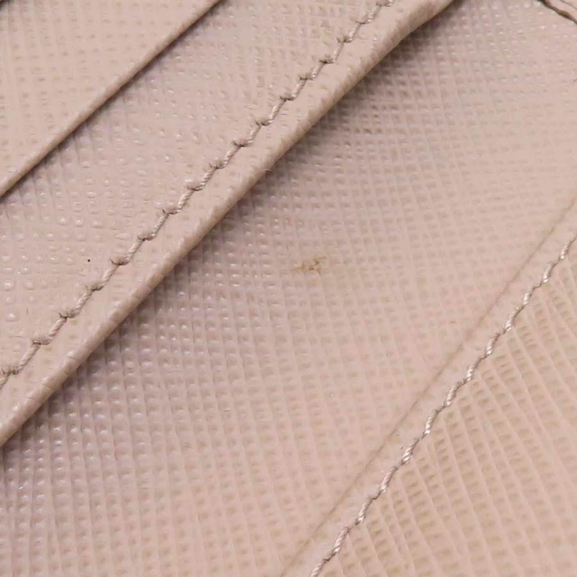 Other Prada Tri-fold Wallet Leather Beige Women's r11178a Size ONE SIZE - 12 Thumbnail