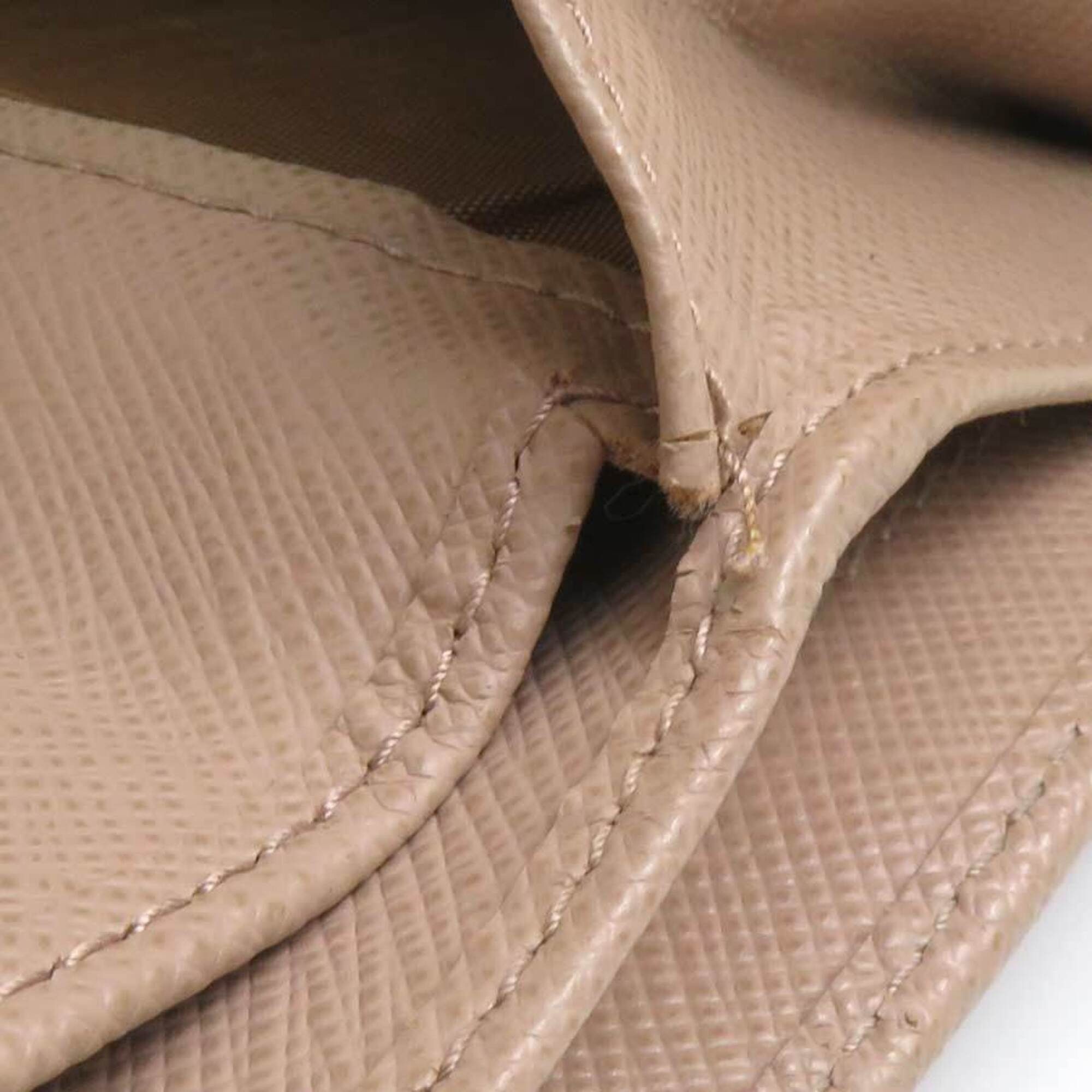 Other Prada Tri-fold Wallet Leather Beige Women's r11178a Size ONE SIZE - 11 Thumbnail