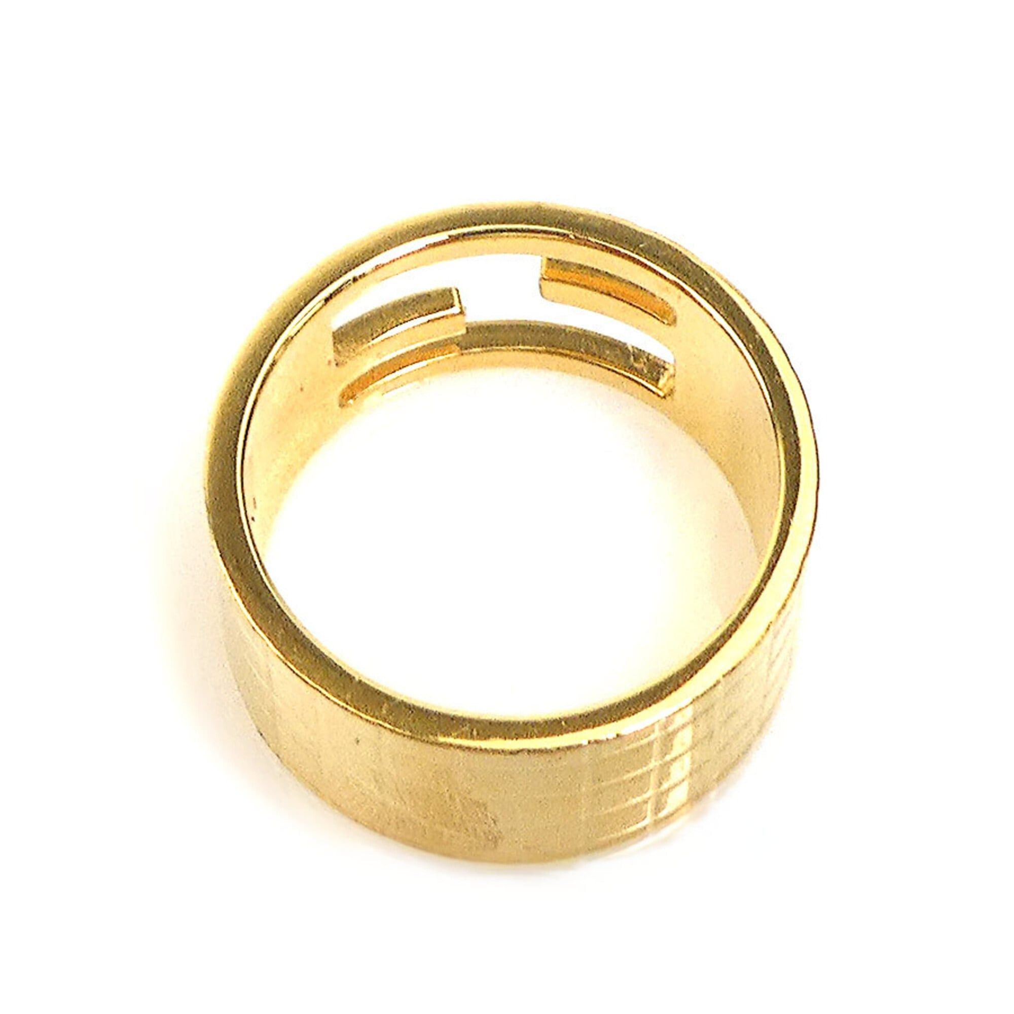 Fendi Fendi ring, metal, gold, for men and women, size 1, r11182 Size ONE SIZE - 5 Thumbnail