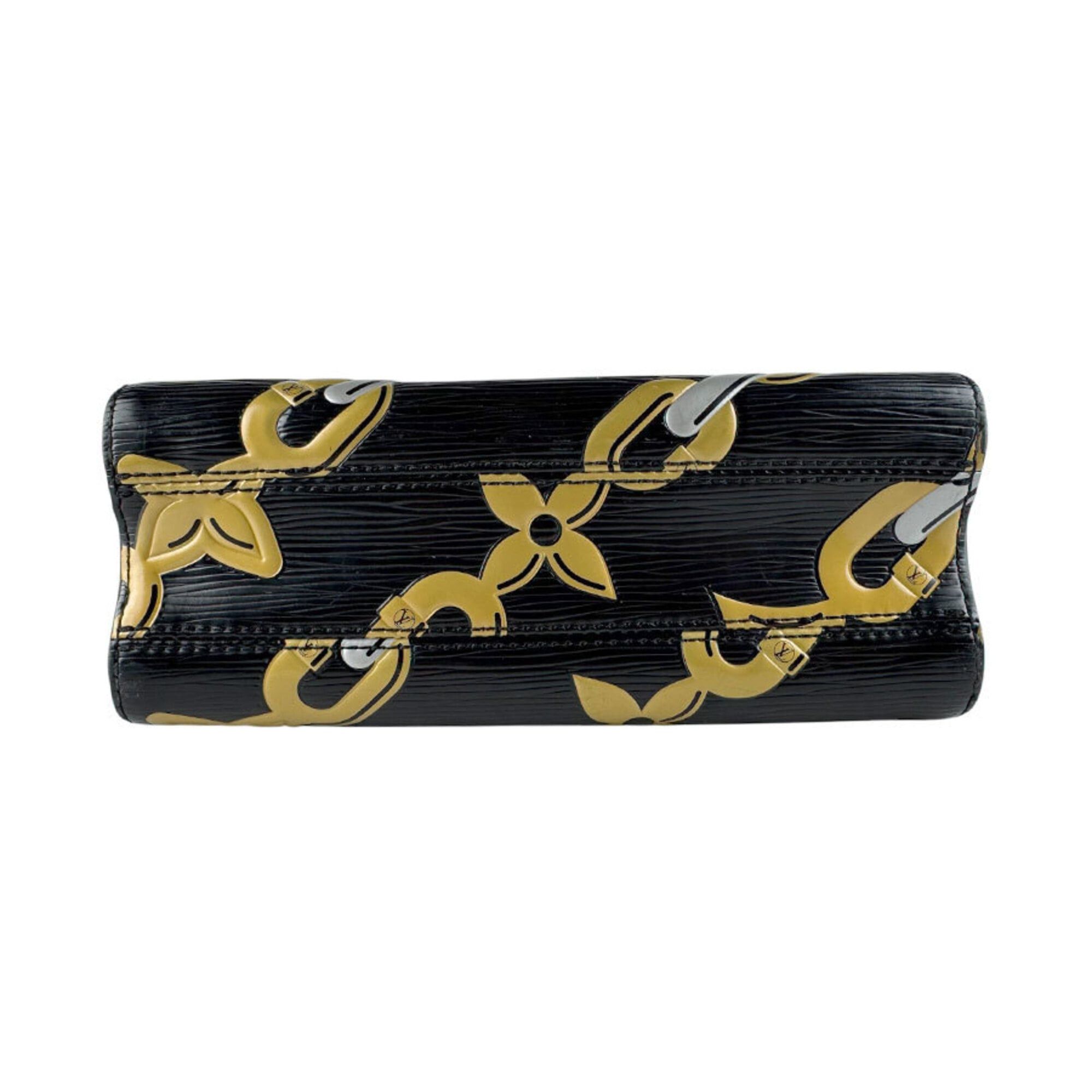 Louis Vuitton Louis Vuitton Shoulder Bag Epi Twist MM Leather Black Gold Silver Women's M42454 z9698 Size ONE SIZE - 4 Thumbnail