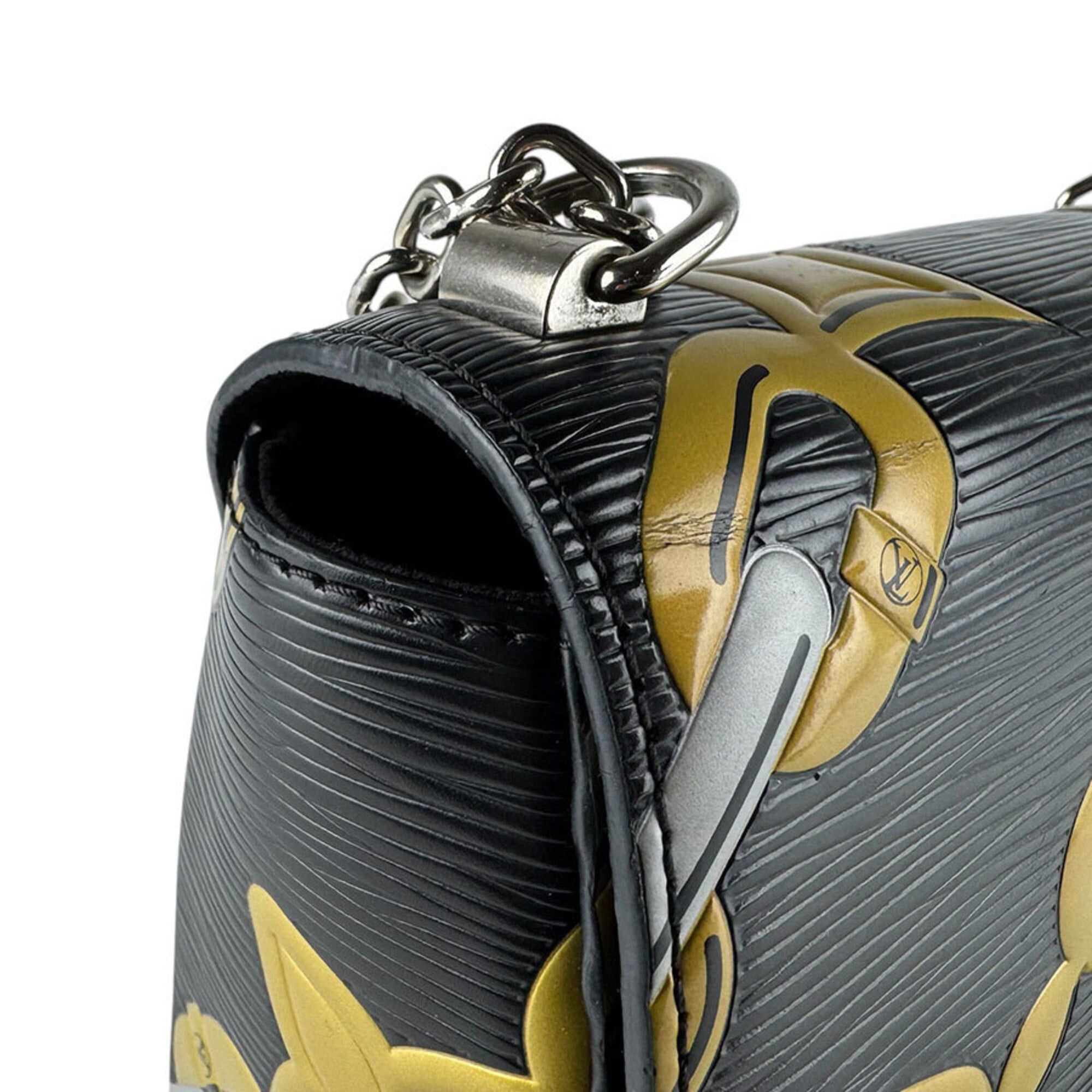 Louis Vuitton Louis Vuitton Shoulder Bag Epi Twist MM Leather Black Gold Silver Women's M42454 z9698 Size ONE SIZE - 6 Thumbnail