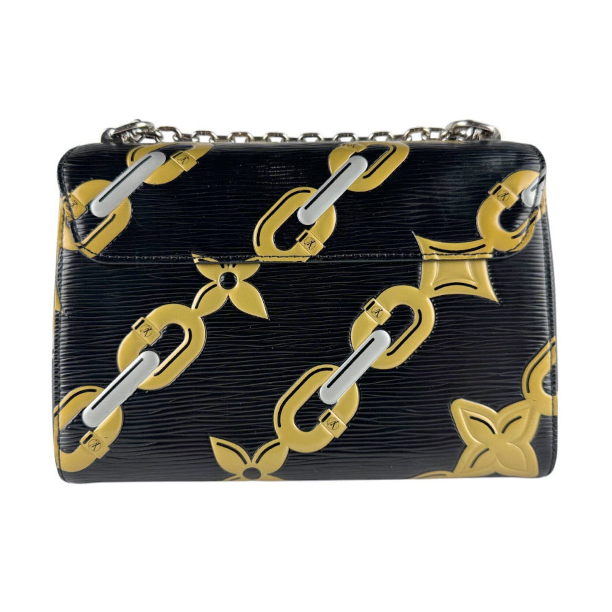 Louis Vuitton Louis Vuitton Shoulder Bag Epi Twist MM Leather Black Gold Silver Women's M42454 z9698 Size ONE SIZE - 3 Thumbnail