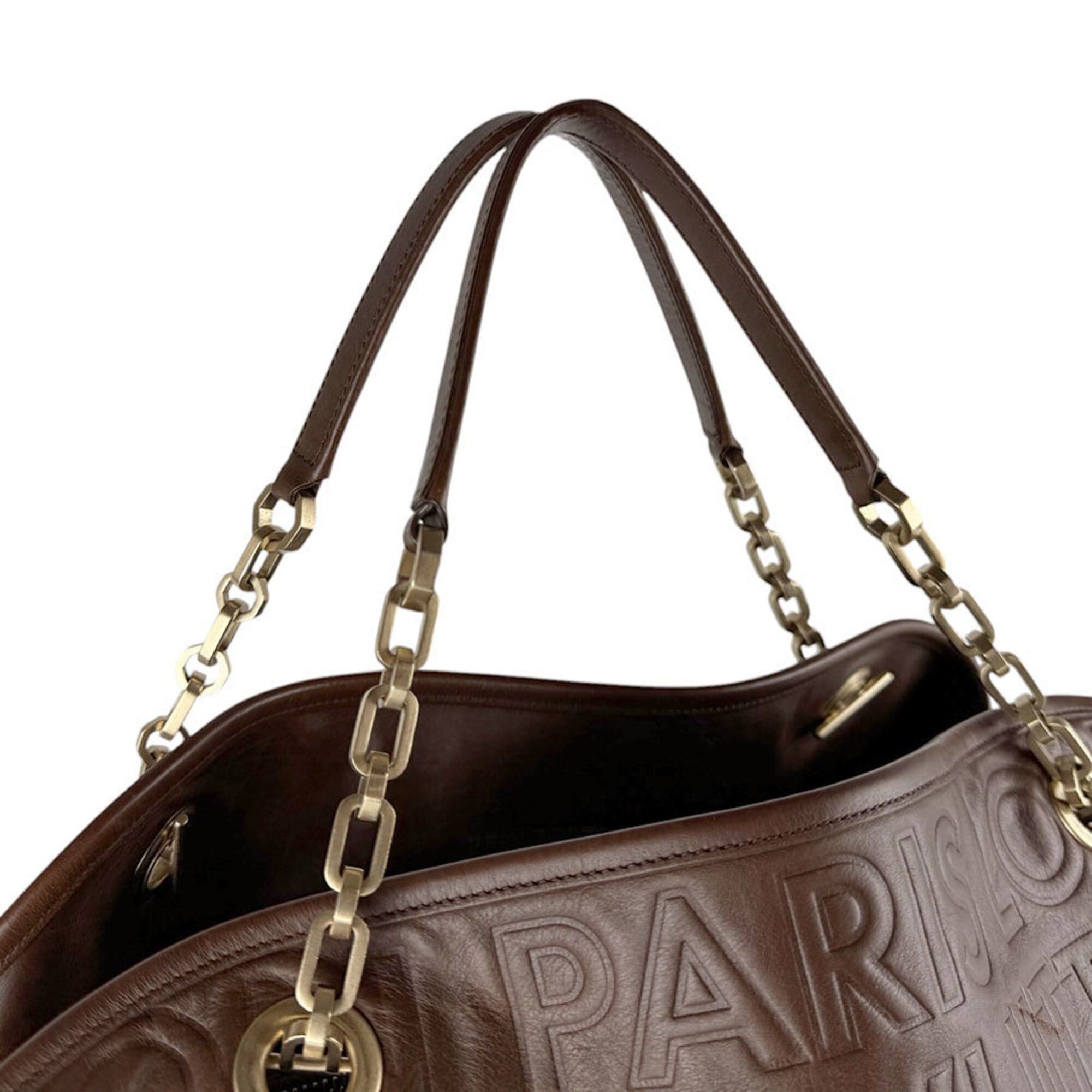 Louis Vuitton Louis Vuitton Shoulder Bag Paris Souple Wish Leather Brown Women's M95830 z9687 Size ONE SIZE - 10 Thumbnail