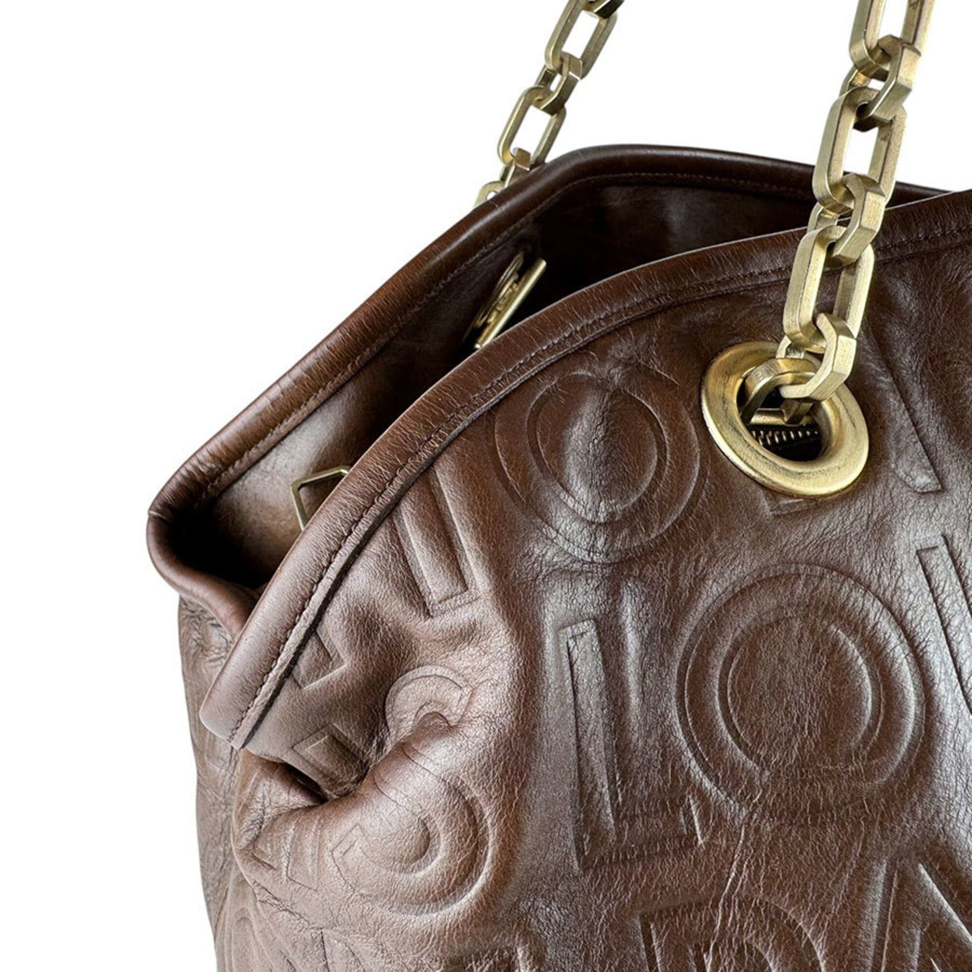 Louis Vuitton Louis Vuitton Shoulder Bag Paris Souple Wish Leather Brown Women's M95830 z9687 Size ONE SIZE - 6 Thumbnail