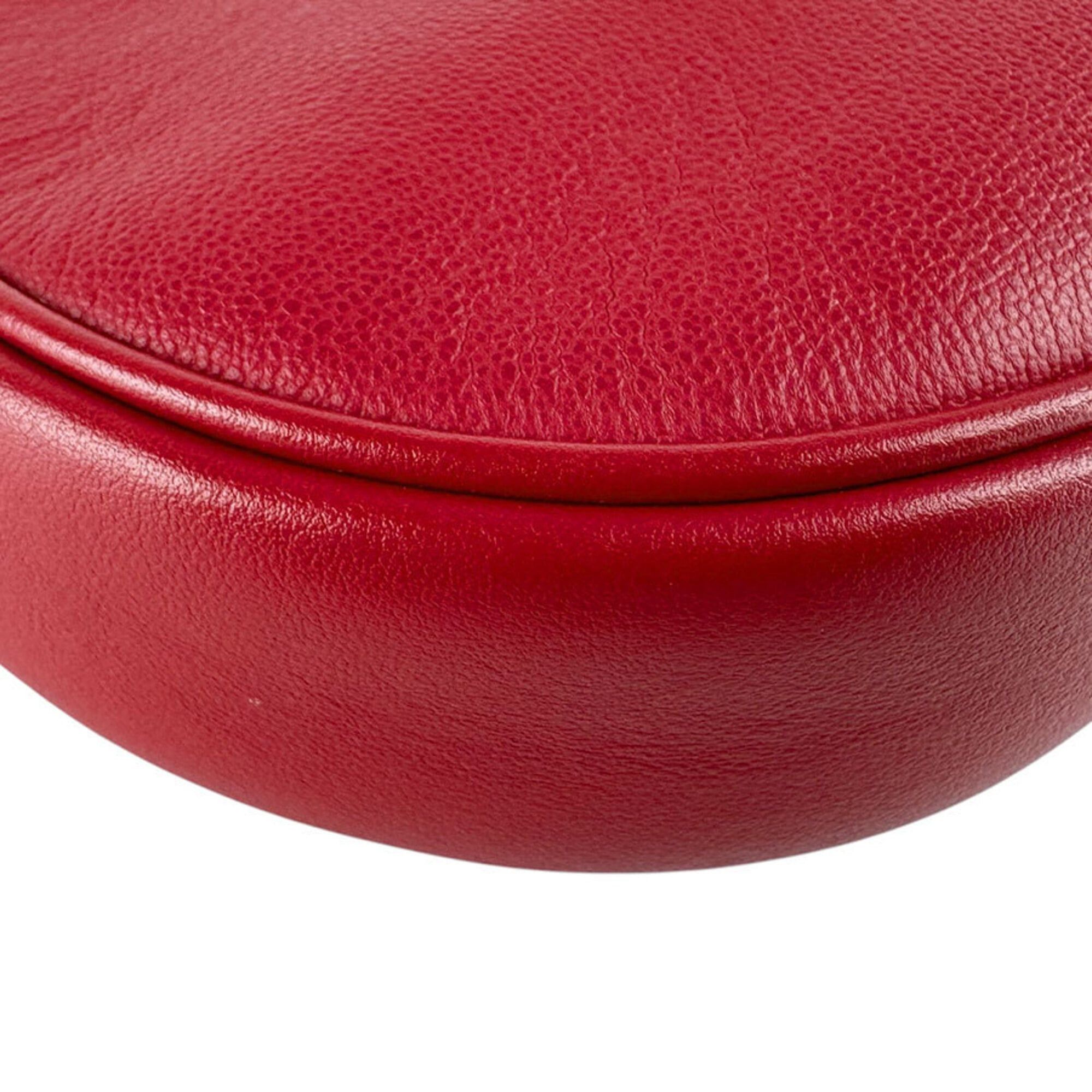 Bvlgari Bulgari BVLGARI Shoulder Bag Handbag Serpenti Forever Leather Red Women's z9690 Size ONE SIZE - 8 Thumbnail