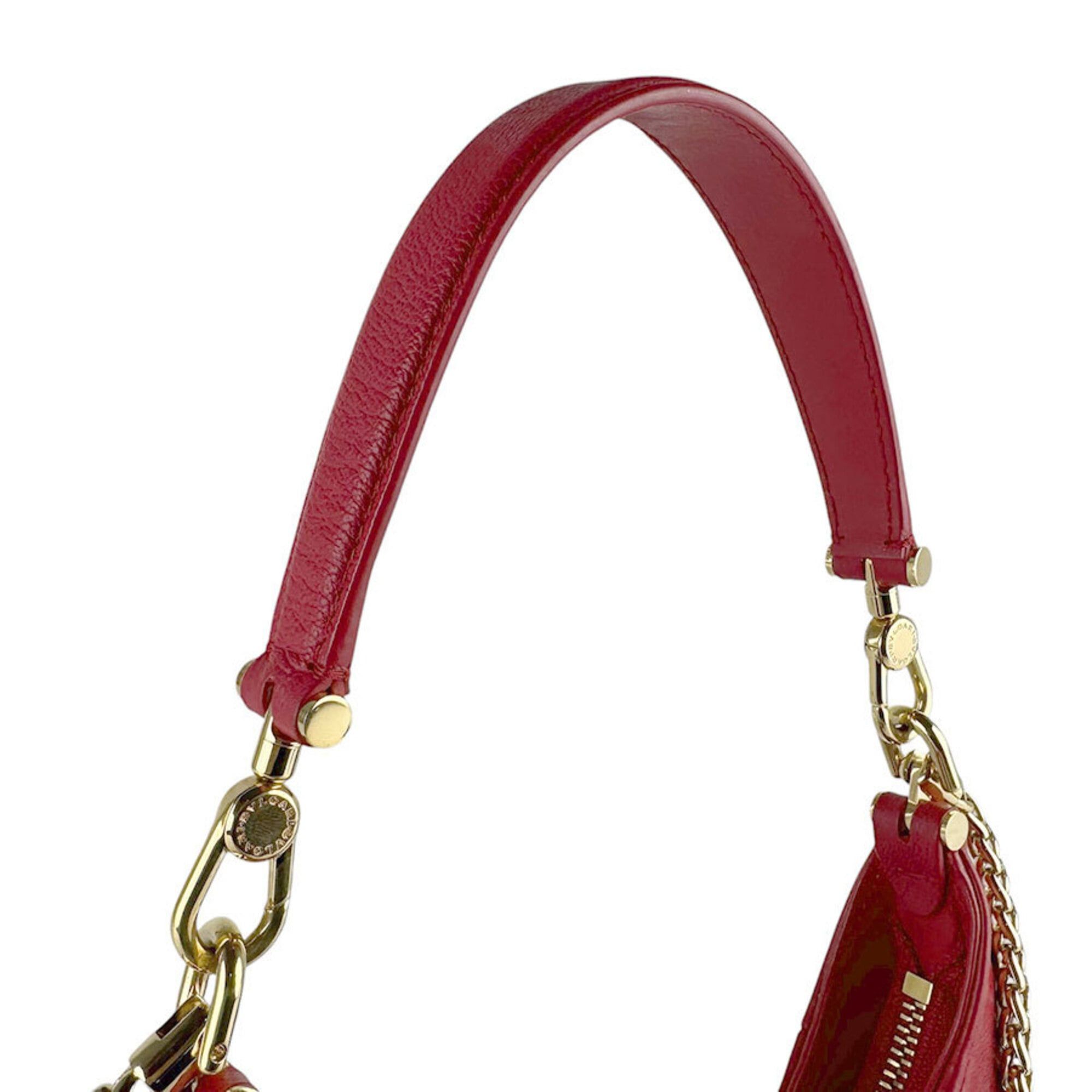 Bvlgari Bulgari BVLGARI Shoulder Bag Handbag Serpenti Forever Leather Red Women's z9690 Size ONE SIZE - 10 Thumbnail