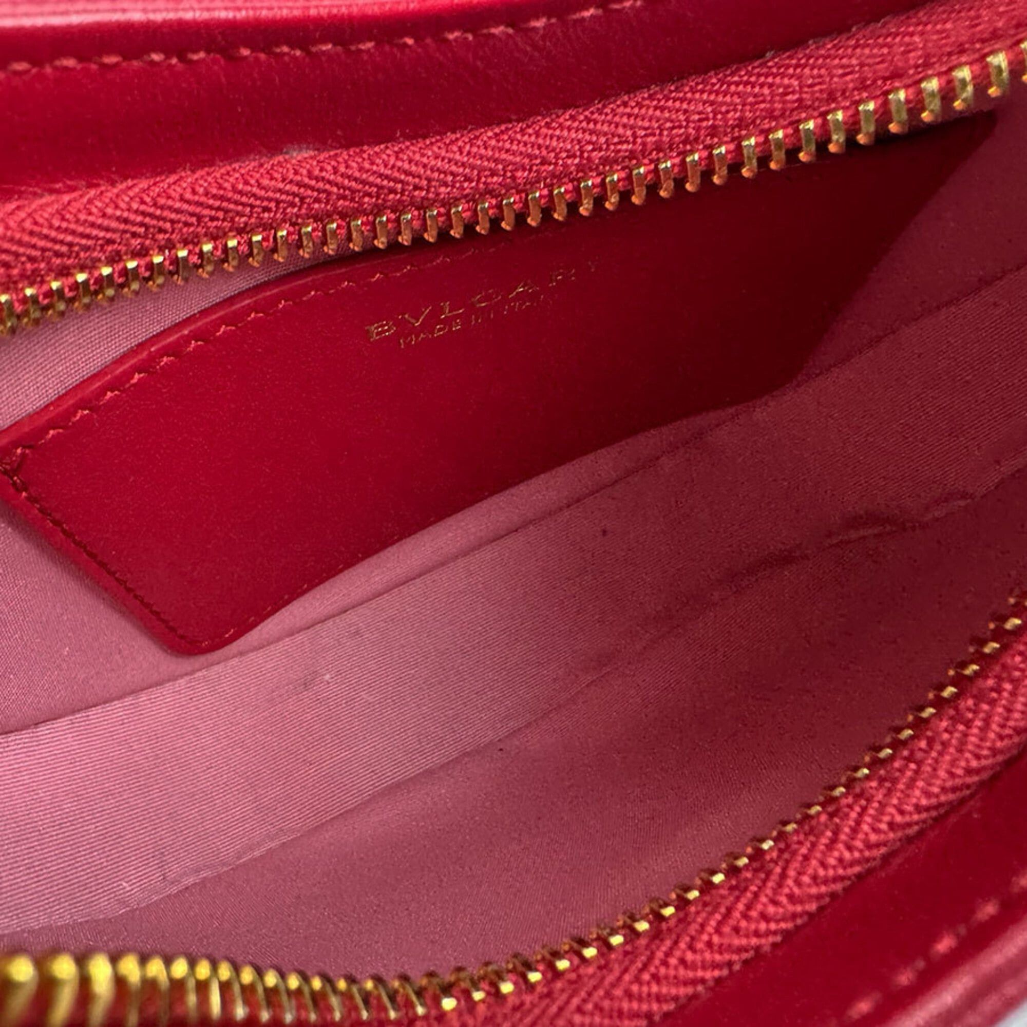 Bvlgari Bulgari BVLGARI Shoulder Bag Handbag Serpenti Forever Leather Red Women's z9690 Size ONE SIZE - 5 Thumbnail