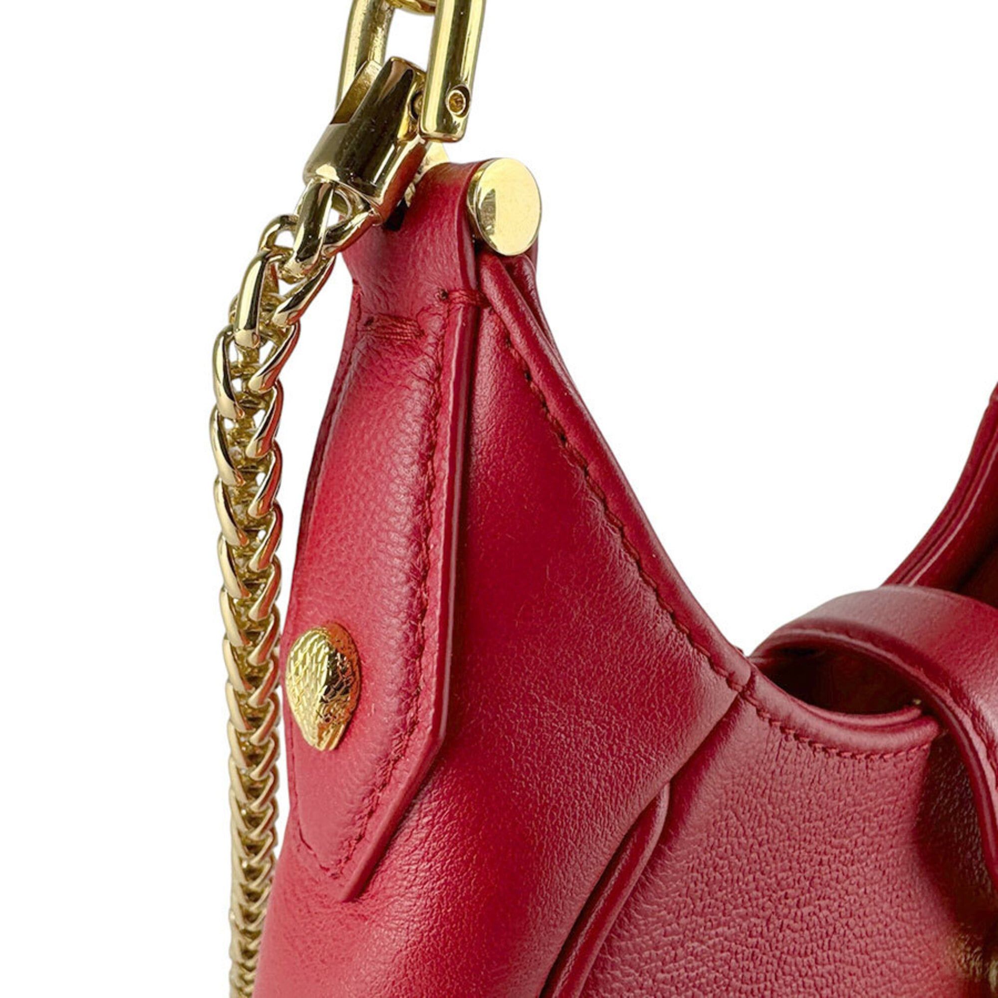 Bvlgari Bulgari BVLGARI Shoulder Bag Handbag Serpenti Forever Leather Red Women's z9690 Size ONE SIZE - 6 Thumbnail