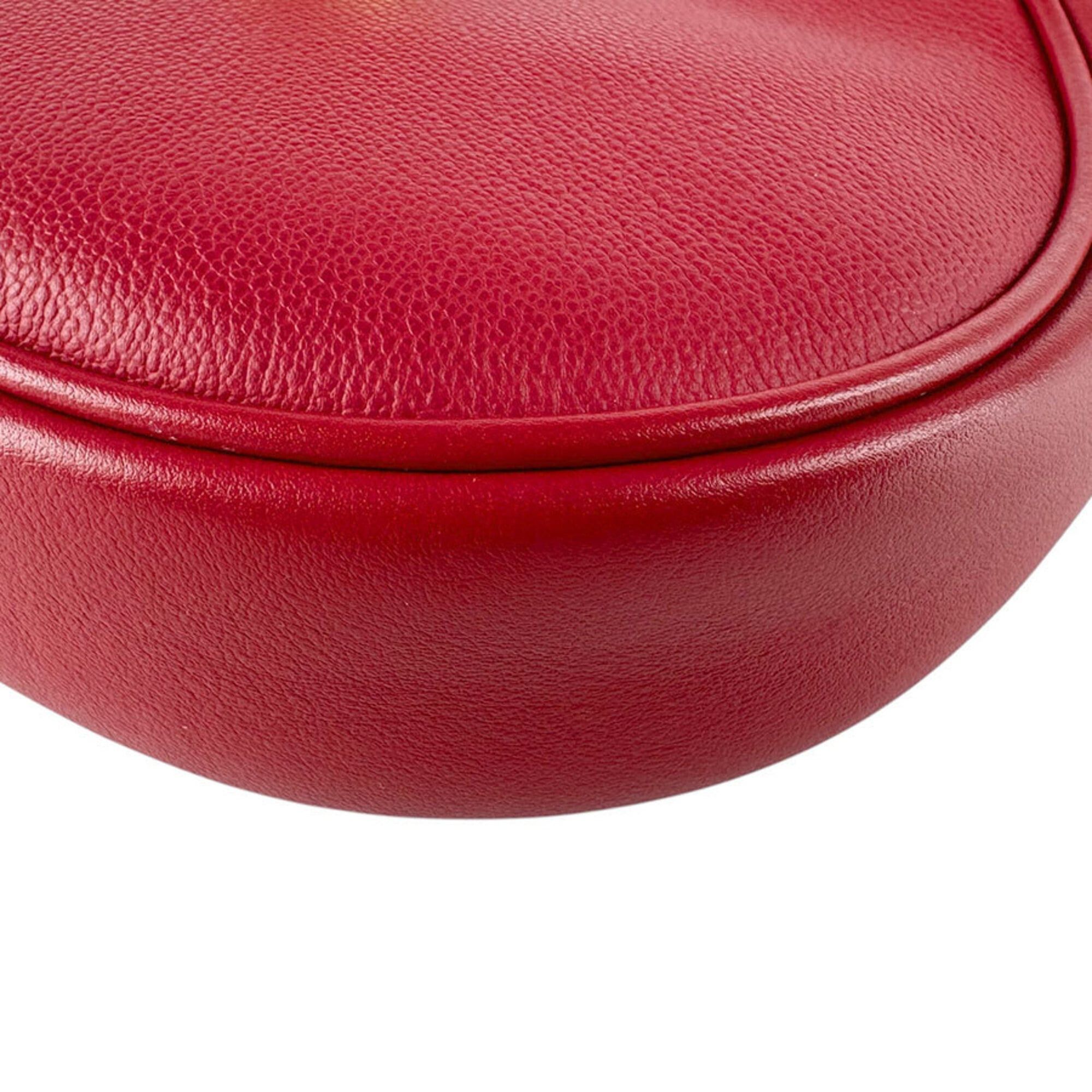 Bvlgari Bulgari BVLGARI Shoulder Bag Handbag Serpenti Forever Leather Red Women's z9690 Size ONE SIZE - 9 Thumbnail