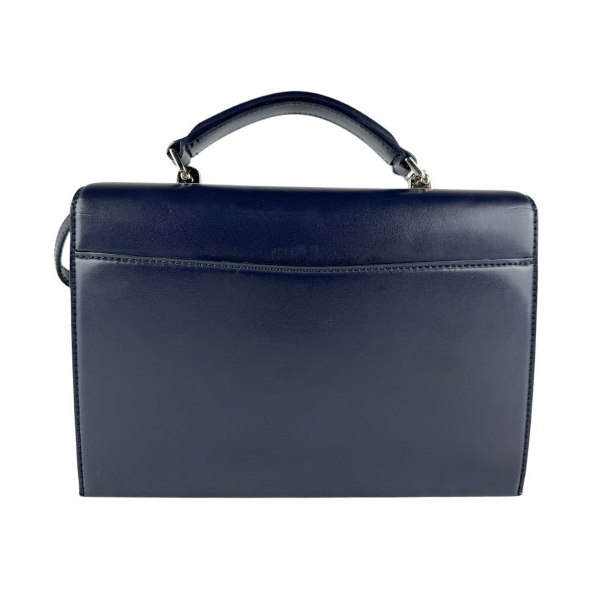 Saint Laurent Paris Saint Laurent shoulder bag, leather, navy, women's, 495913 z9672 Size ONE SIZE - 3 Thumbnail