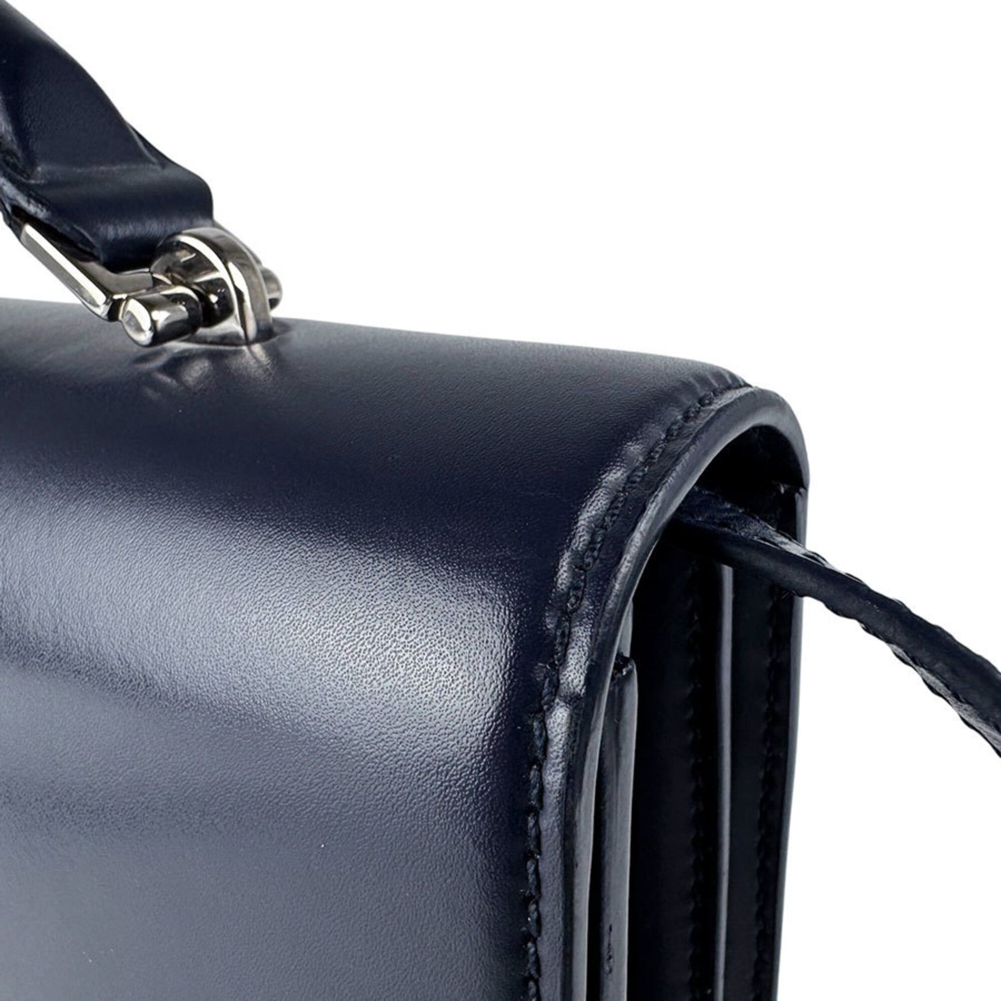 Saint Laurent Paris Saint Laurent shoulder bag, leather, navy, women's, 495913 z9672 Size ONE SIZE - 7 Thumbnail