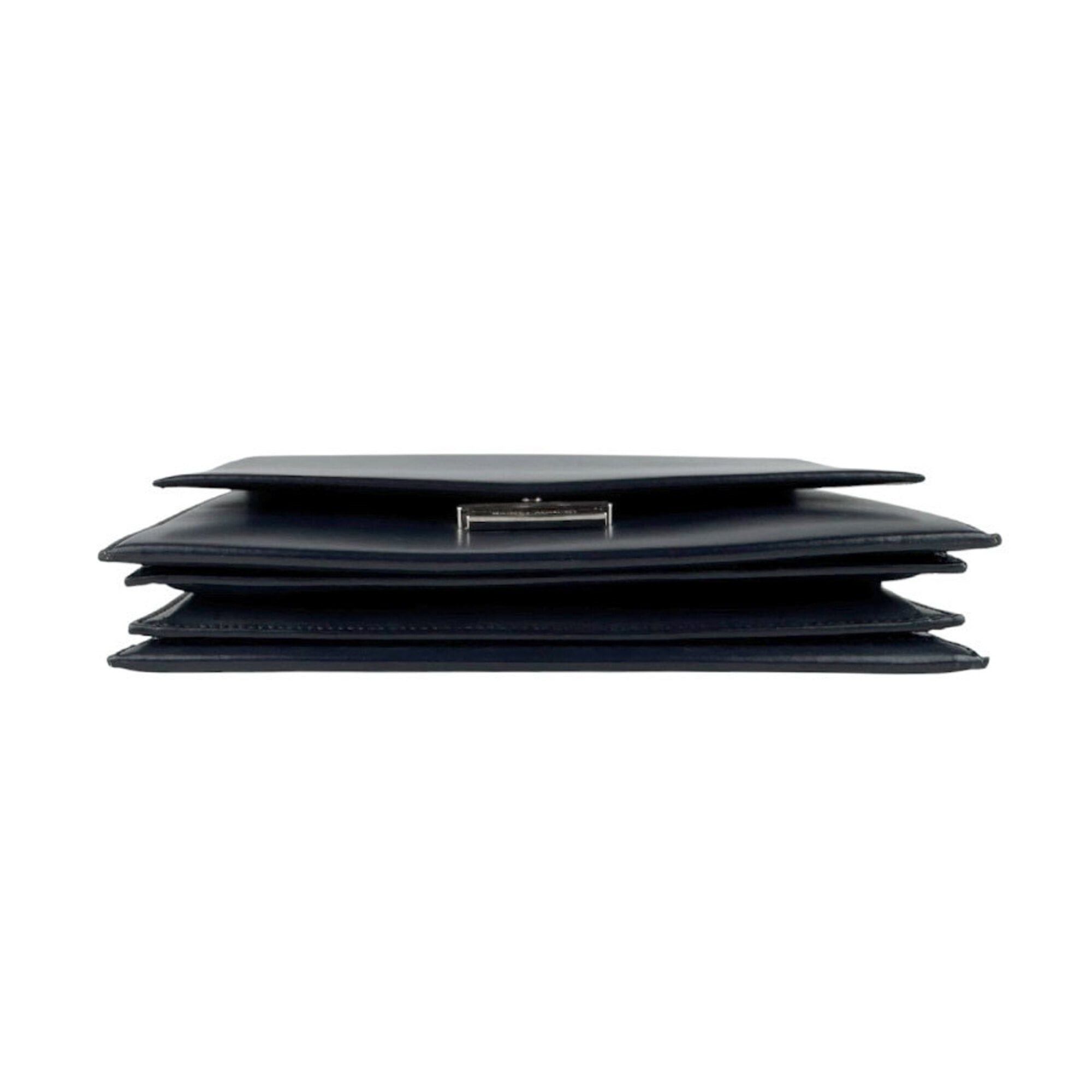 Saint Laurent Paris Saint Laurent shoulder bag, leather, navy, women's, 495913 z9672 Size ONE SIZE - 4 Thumbnail