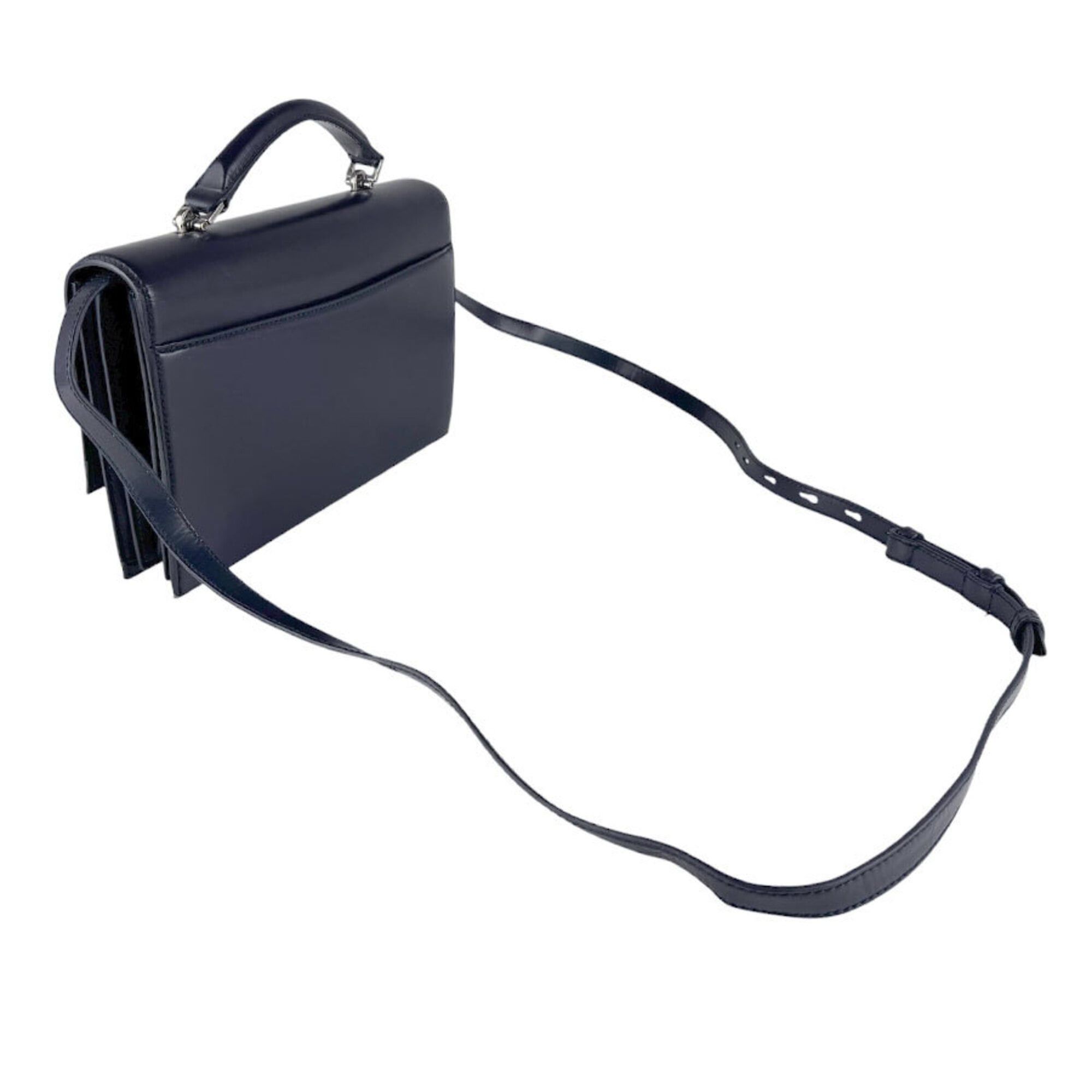 Saint Laurent Paris Saint Laurent shoulder bag, leather, navy, women's, 495913 z9672 Size ONE SIZE - 11 Thumbnail
