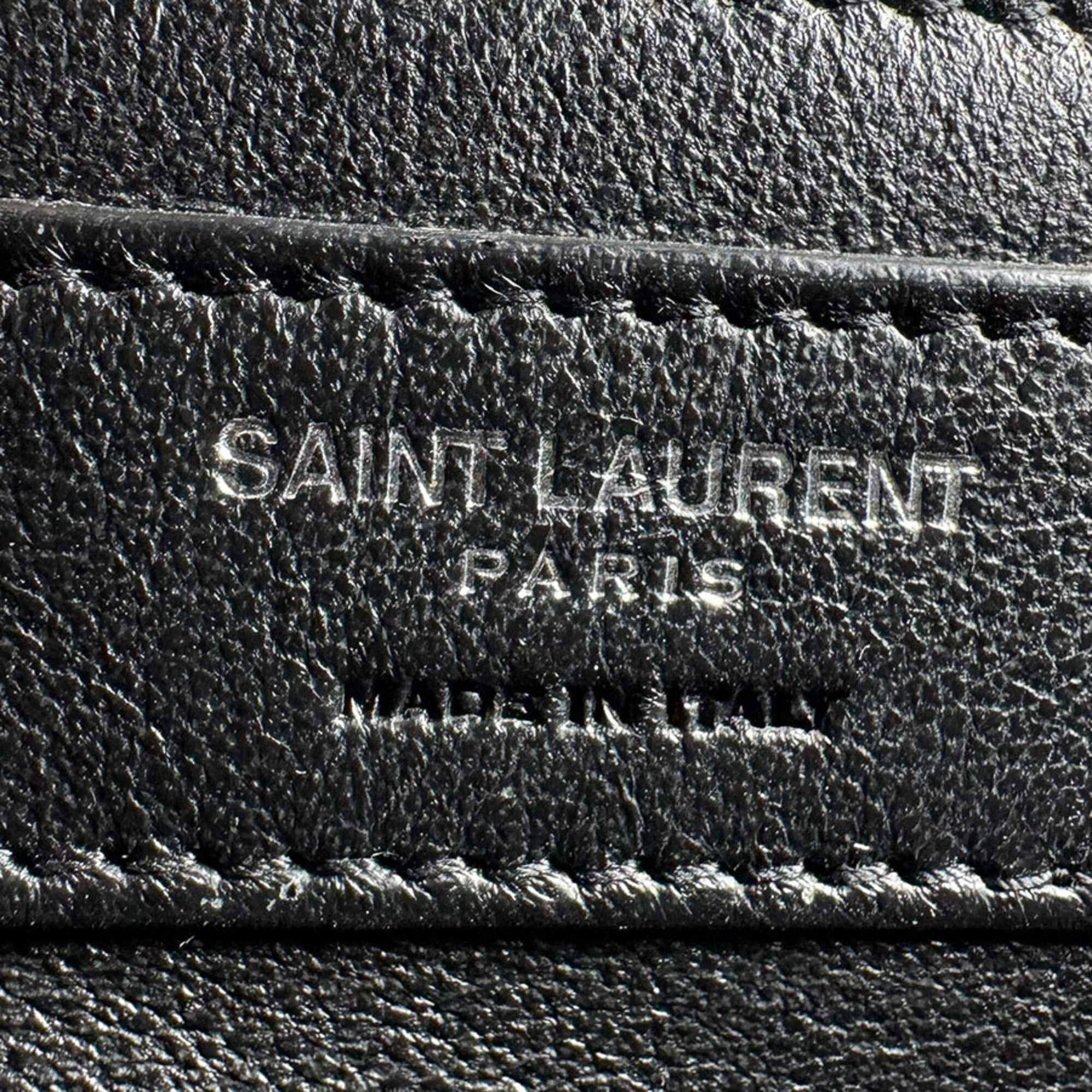 Saint Laurent Paris Saint Laurent shoulder bag, leather, navy, women's, 495913 z9672 Size ONE SIZE - 13 Thumbnail