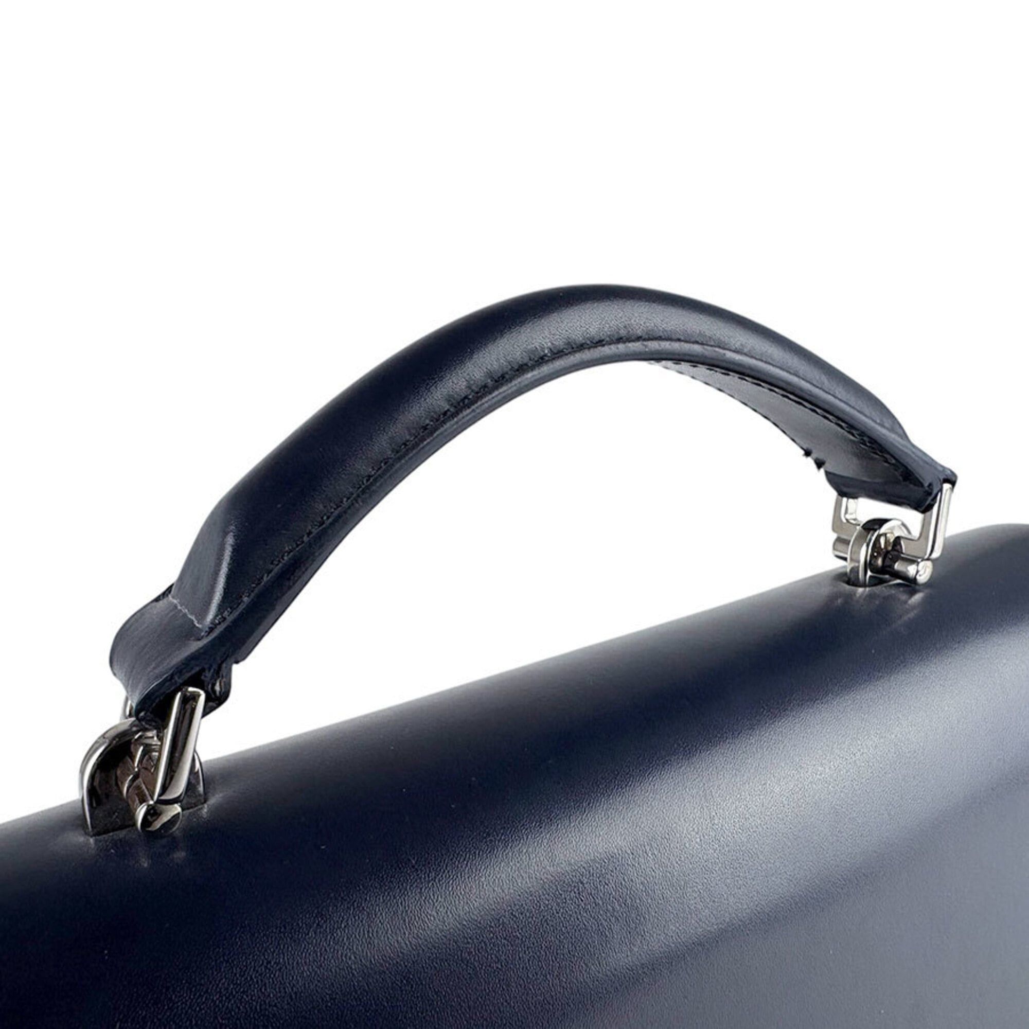 Saint Laurent Paris Saint Laurent shoulder bag, leather, navy, women's, 495913 z9672 Size ONE SIZE - 10 Thumbnail