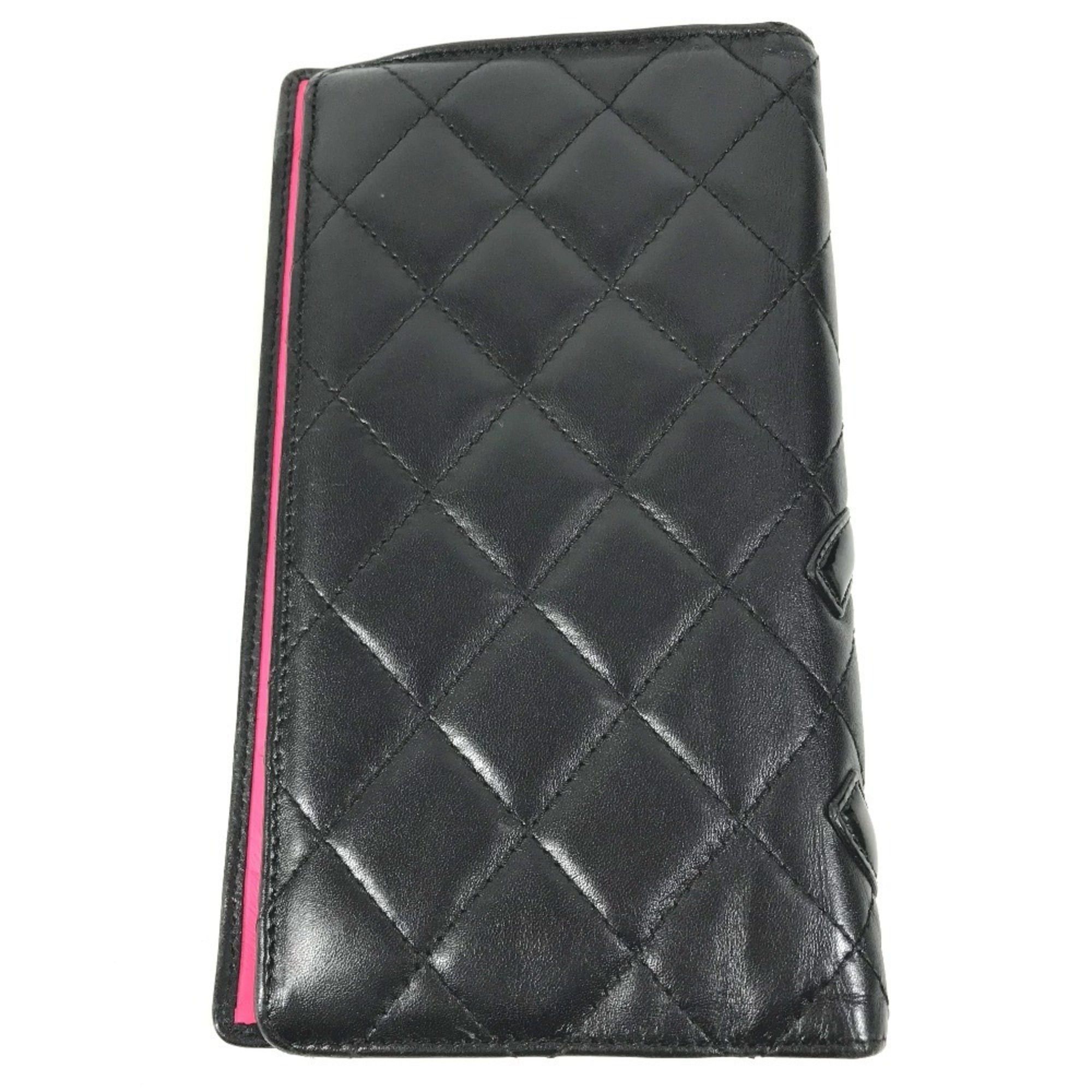 Other CHANEL A26717 Cambon Line CC Coco Mark Logo Long Wallet, Bi-fold, Leather, Men's/Women's, Black Size ONE SIZE - 2 Thumbnail