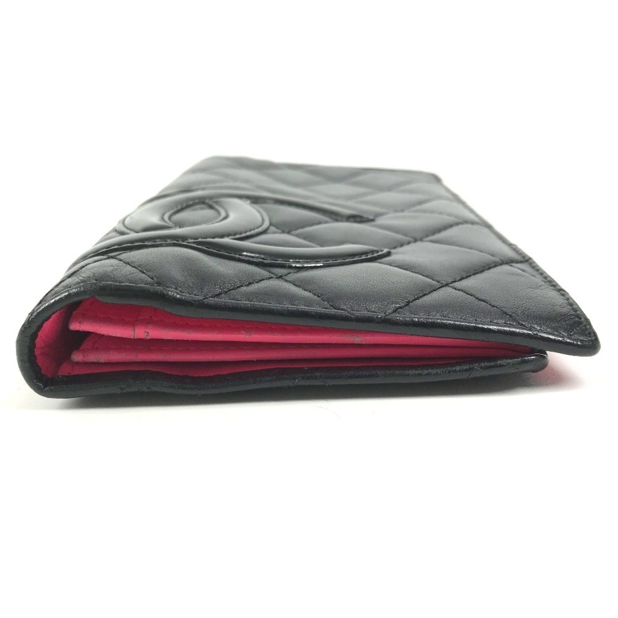 Other CHANEL A26717 Cambon Line CC Coco Mark Logo Long Wallet, Bi-fold, Leather, Men's/Women's, Black Size ONE SIZE - 3 Thumbnail