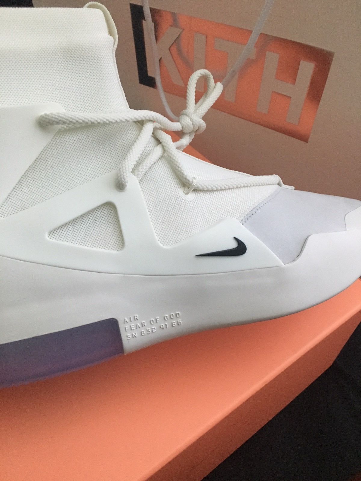 Fear of God × Nike Nike Air Fear of God 1 Sail 10.5 dead stock Size US 10.5 / EU 43-44 - 2 Thumbnail