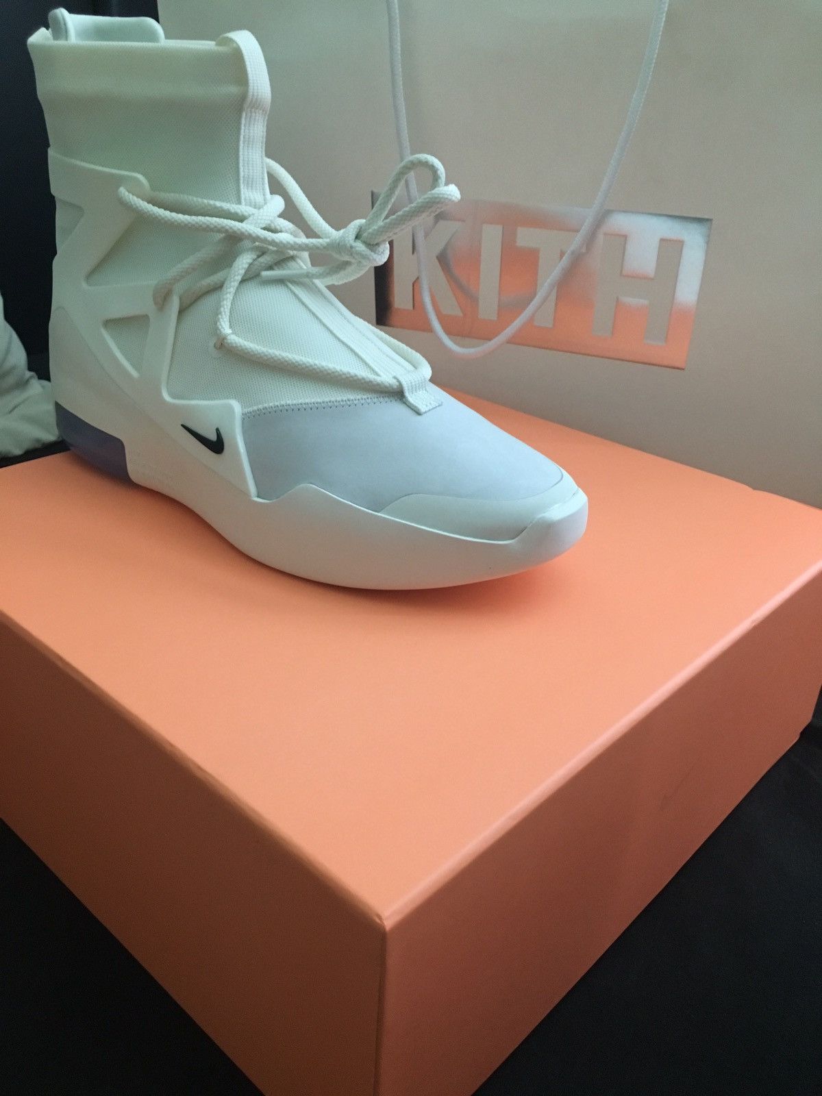 Fear of God × Nike Nike Air Fear of God 1 Sail 10.5 dead stock Size US 10.5 / EU 43-44 - 1 Thumbnail