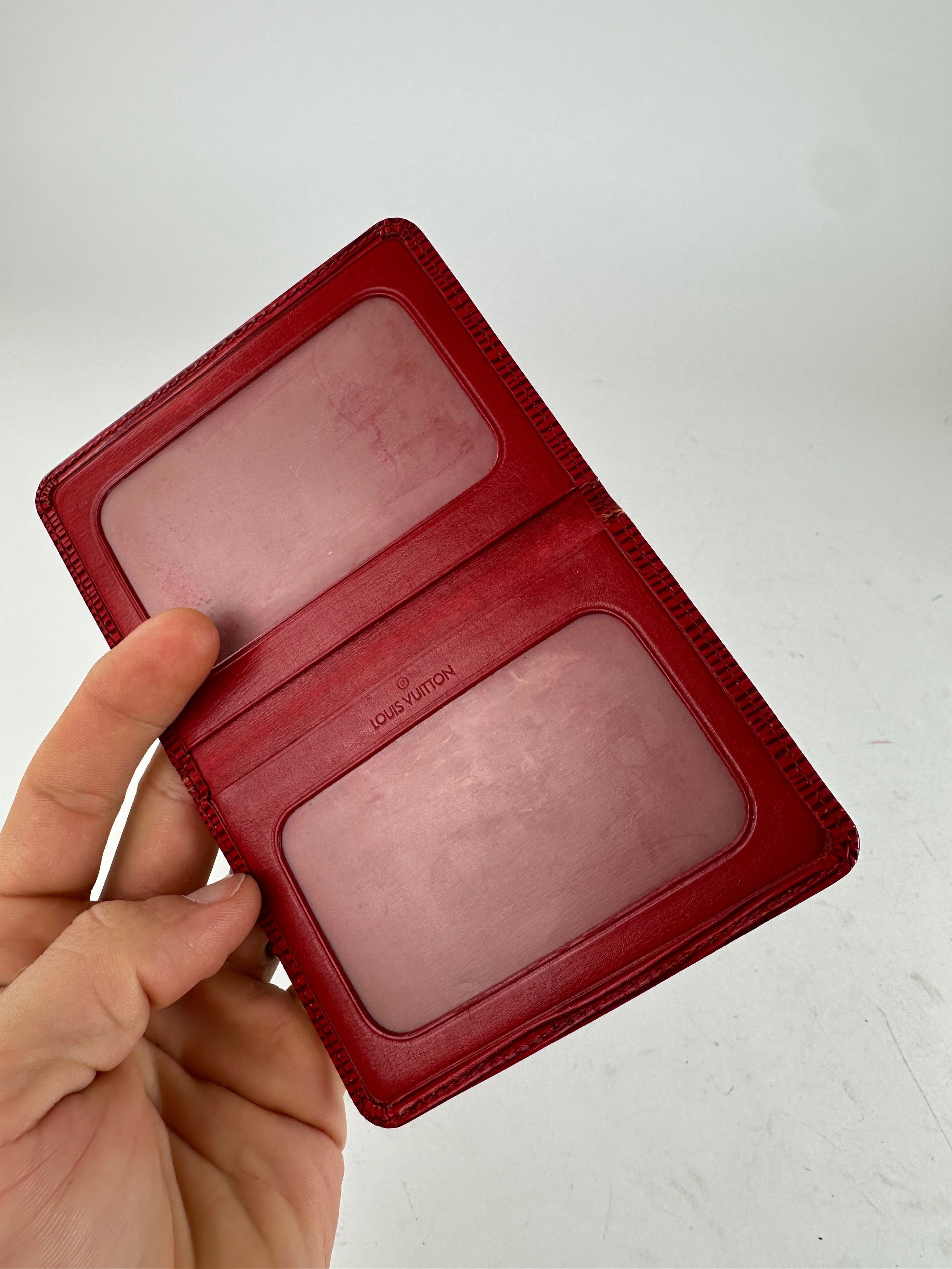 Louis Vuitton Vintage Epi Leather Card Holder Red Size ONE SIZE - 3 Thumbnail