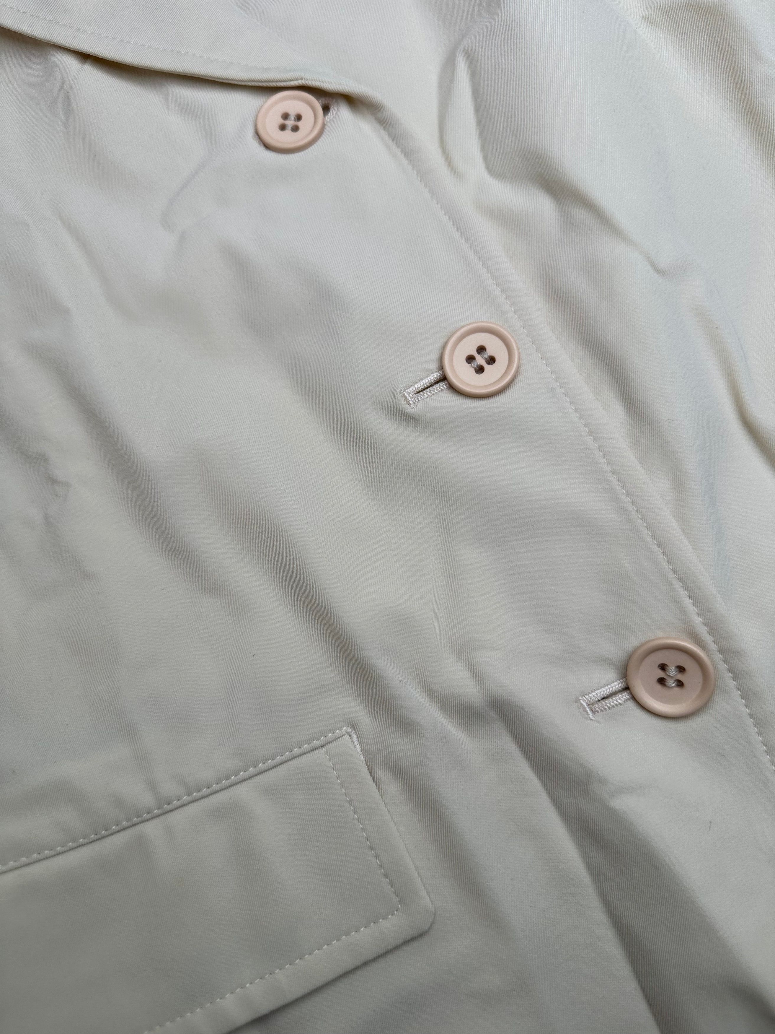 Issey Miyake Vintage Fête Blazer Nylon Cream M Size M / US 6-8 / IT 42-44 - 6 Thumbnail