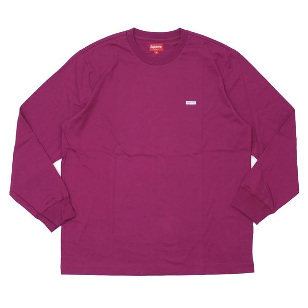 Supreme Supreme Metallic Box Logo L/S Tee Magenta | Grailed