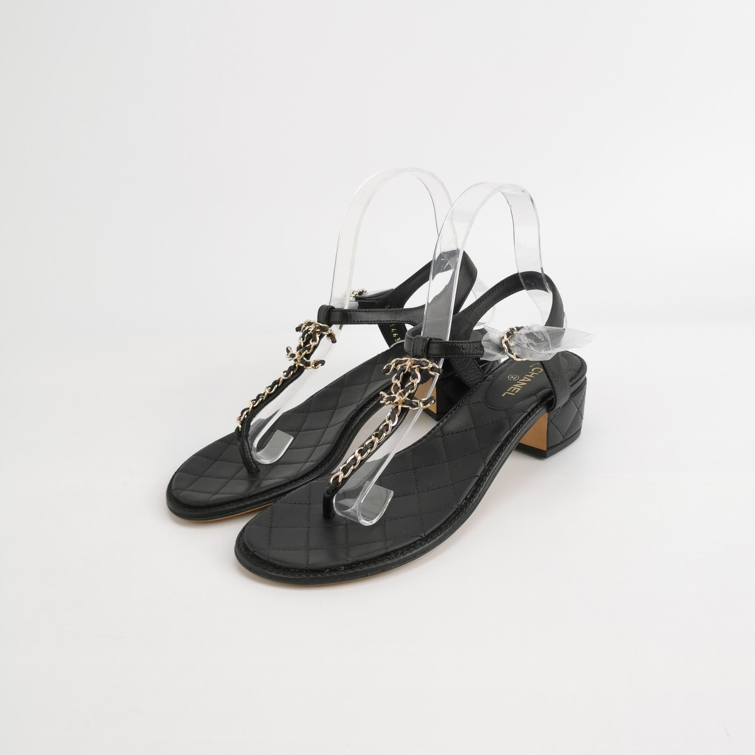 Chanel Chanel Women 8-5 Sandals Size US 8.5 / IT 38.5 - 2 Thumbnail
