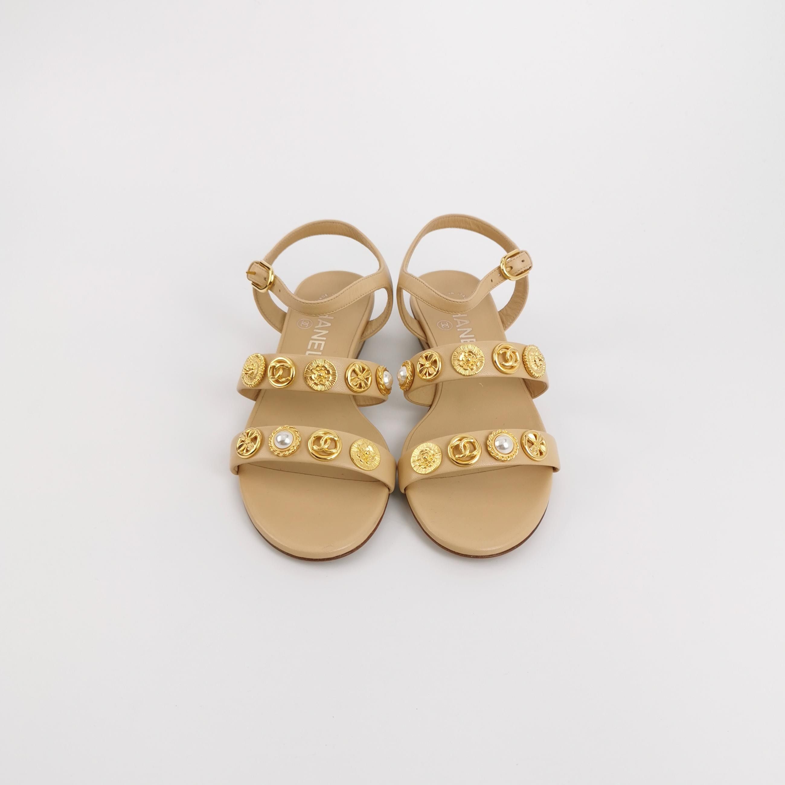 Chanel Chanel Women 5-5 Sandals Size US 5.5 / IT 35.5 - 3 Thumbnail