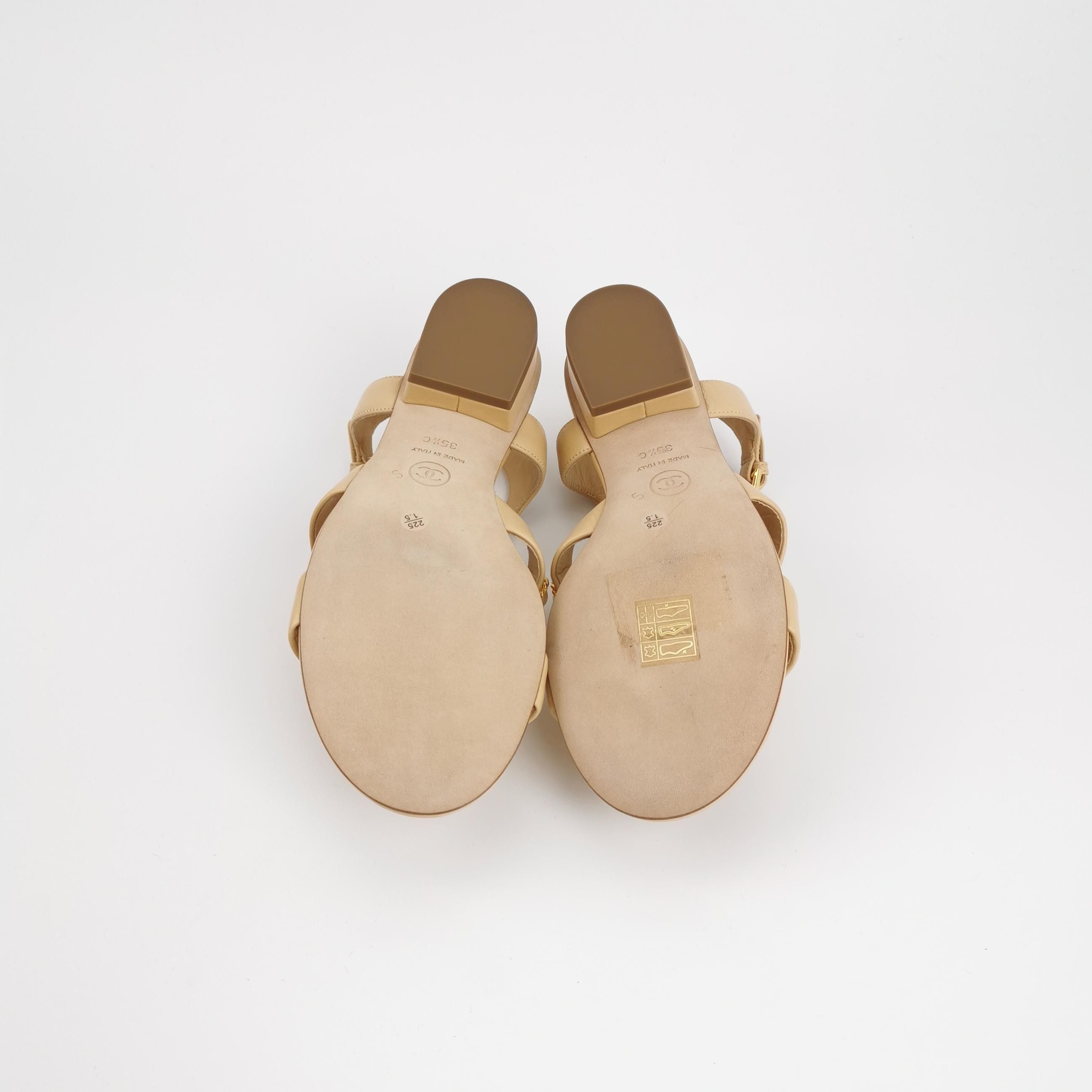 Chanel Chanel Women 5-5 Sandals Size US 5.5 / IT 35.5 - 5 Thumbnail