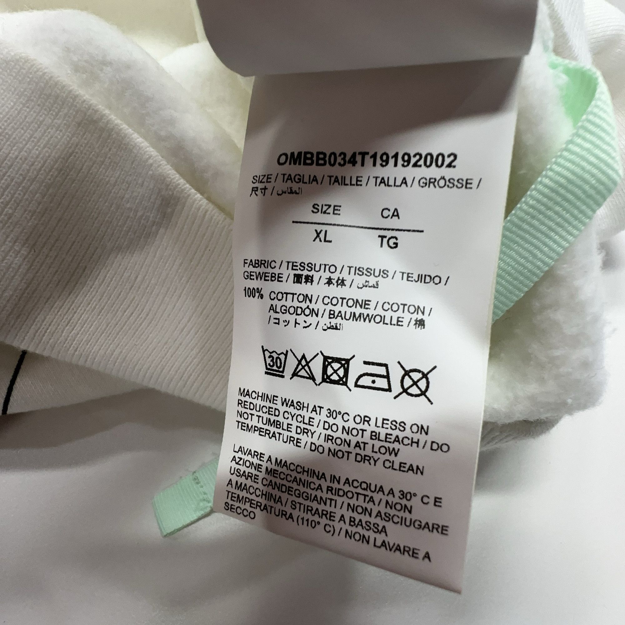 Off-White Off-White Graphic Print Hoodie Size XL Size US XL / EU 56 / 4 - 3 Thumbnail