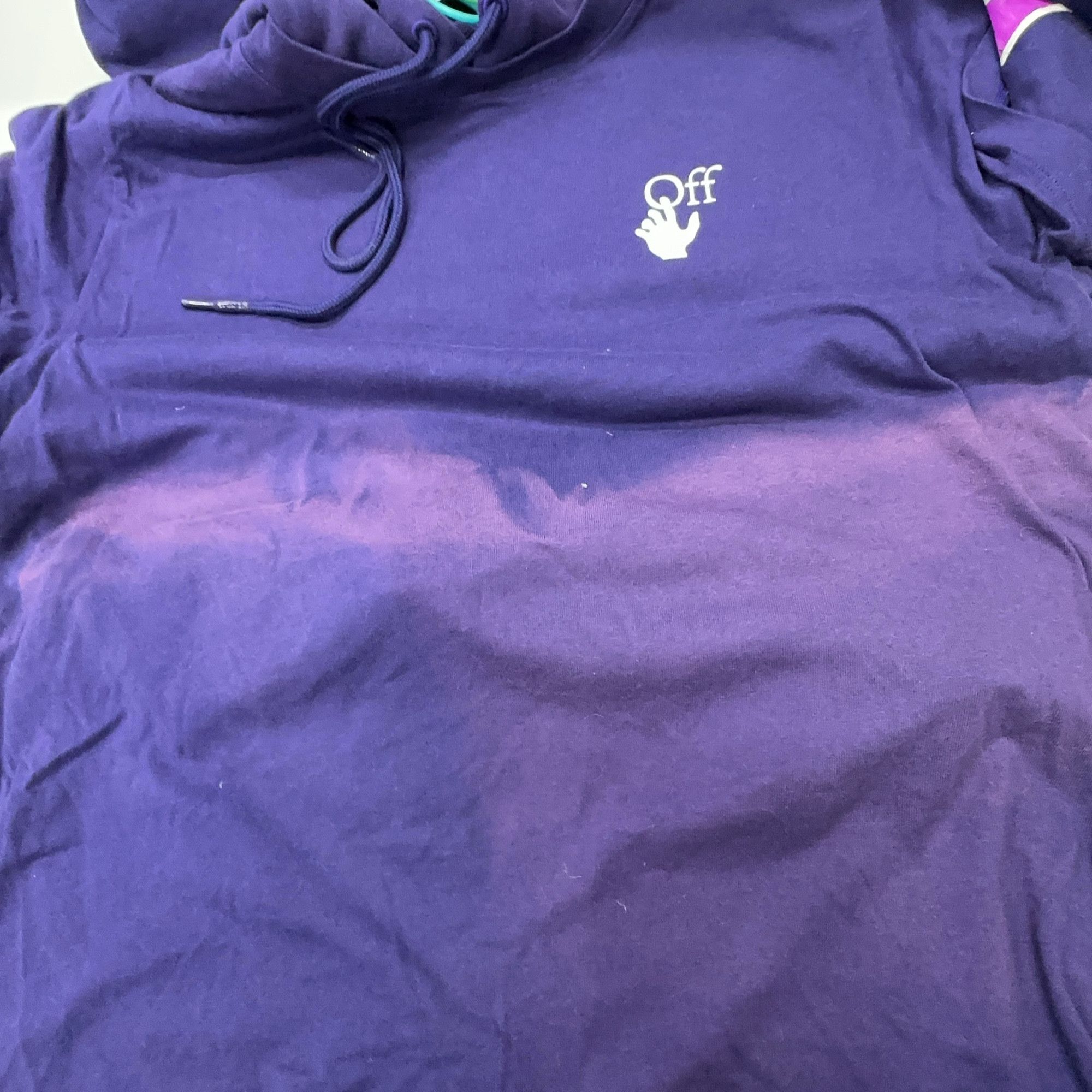 Off-White OFF-WHITE Purple Layered Hoodie Size XS Size US XS / EU 42 / 0 - 5 Thumbnail