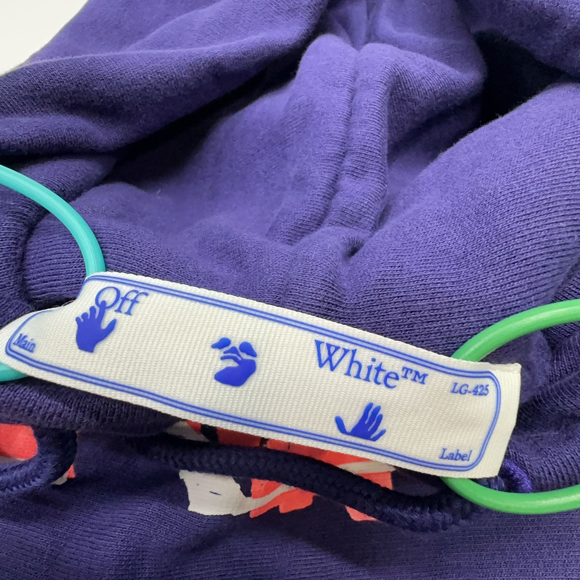 Off-White OFF-WHITE Purple Layered Hoodie Size XS Size US XS / EU 42 / 0 - 2 Thumbnail
