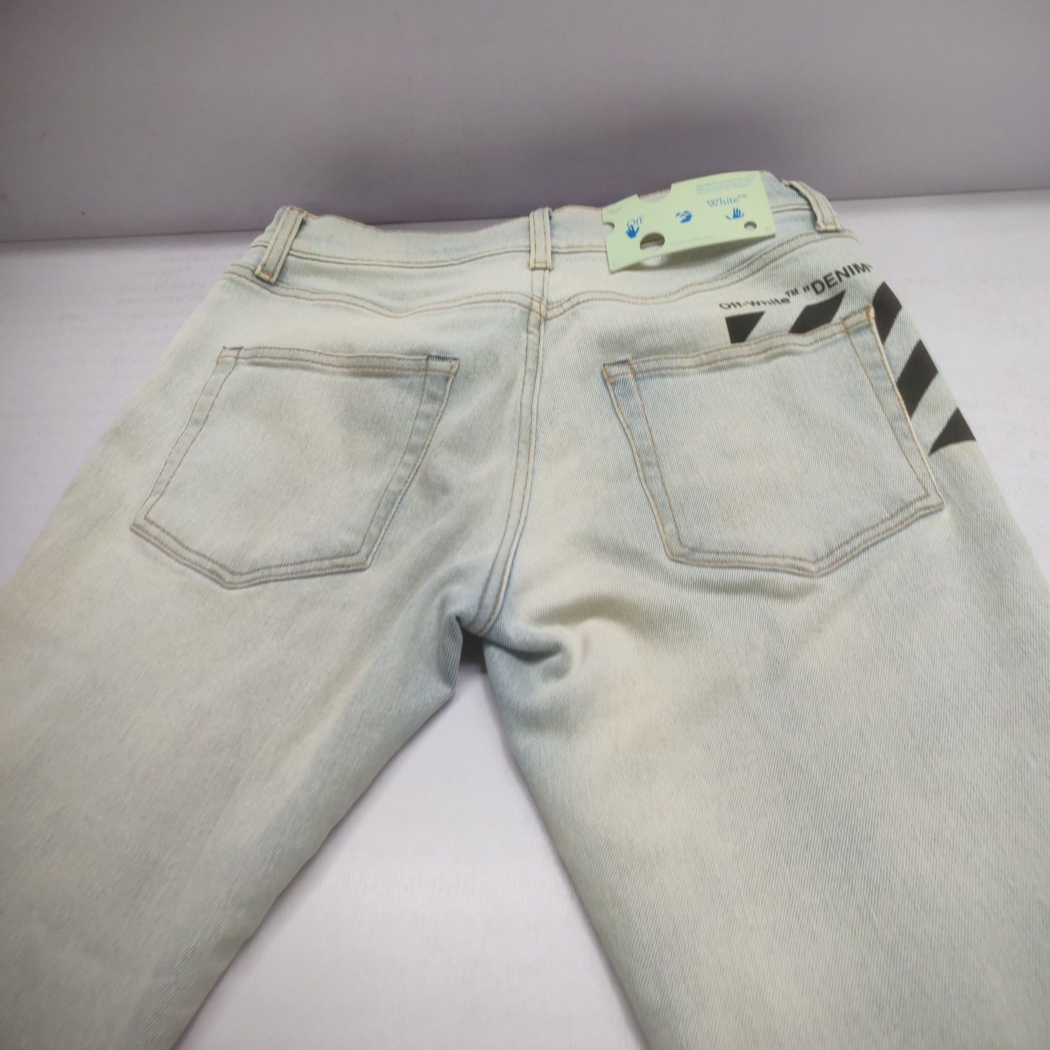 Off-White OFF-WHITE Personal Print Jeans Size 31 Size US 31 - 15 Thumbnail
