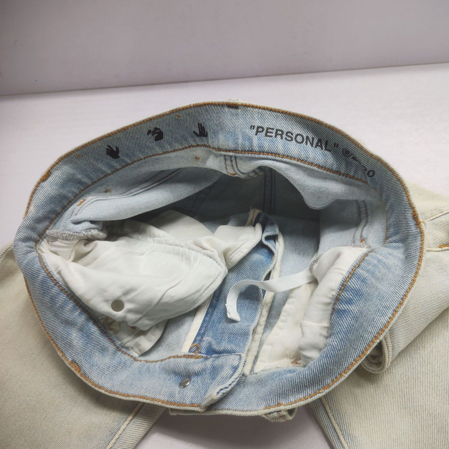 Off-White OFF-WHITE Personal Print Jeans Size 31 Size US 31 - 10 Thumbnail