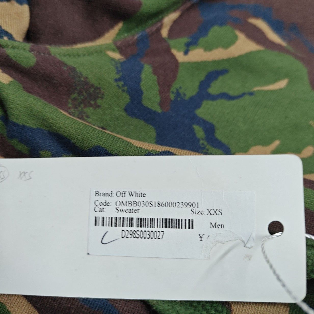 Off-White OFF-WHITE Camo Temperature Zip Hoodie Size XXS Size US XXS / EU 40 - 4 Thumbnail