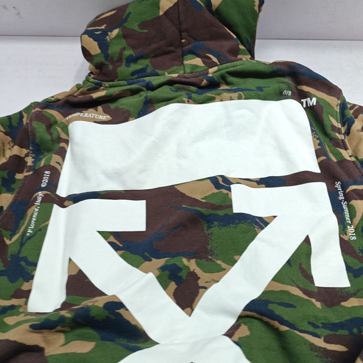 Off-White OFF-WHITE Camo Temperature Zip Hoodie Size XXS Size US XXS / EU 40 - 6 Thumbnail