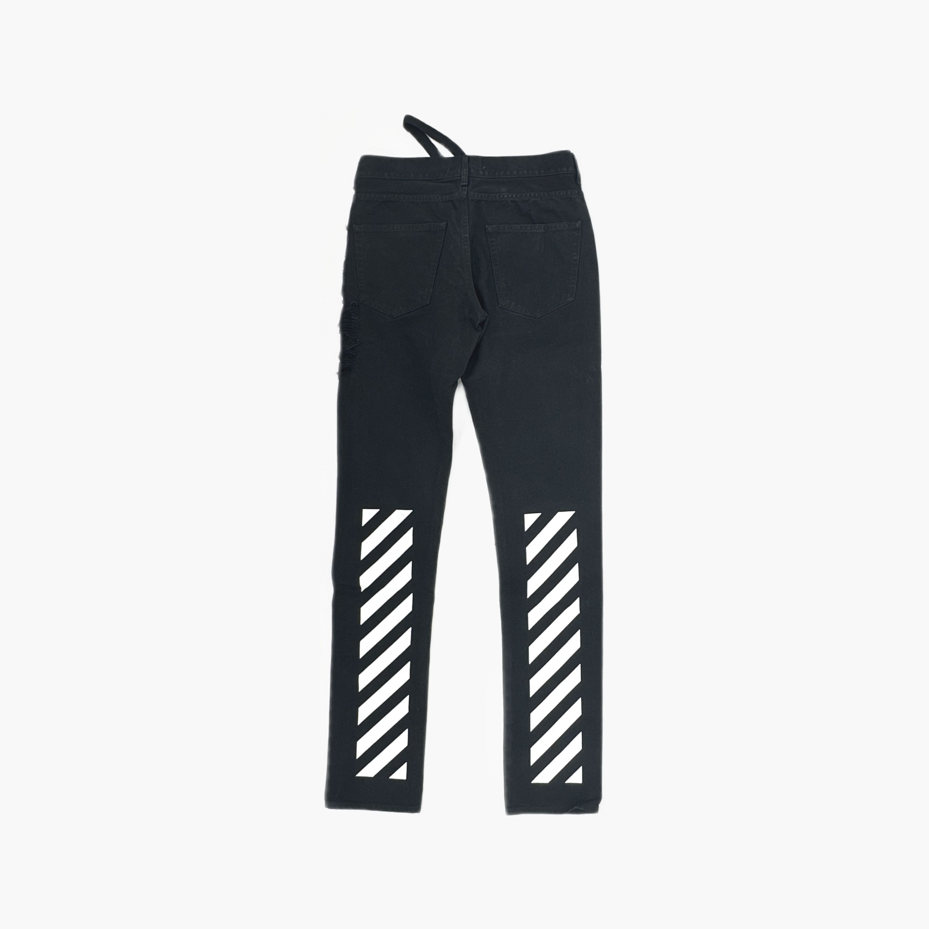 Off-White Off-White Graphic Logo Denim Jeans Size 31 Size US 31 - 2 Thumbnail