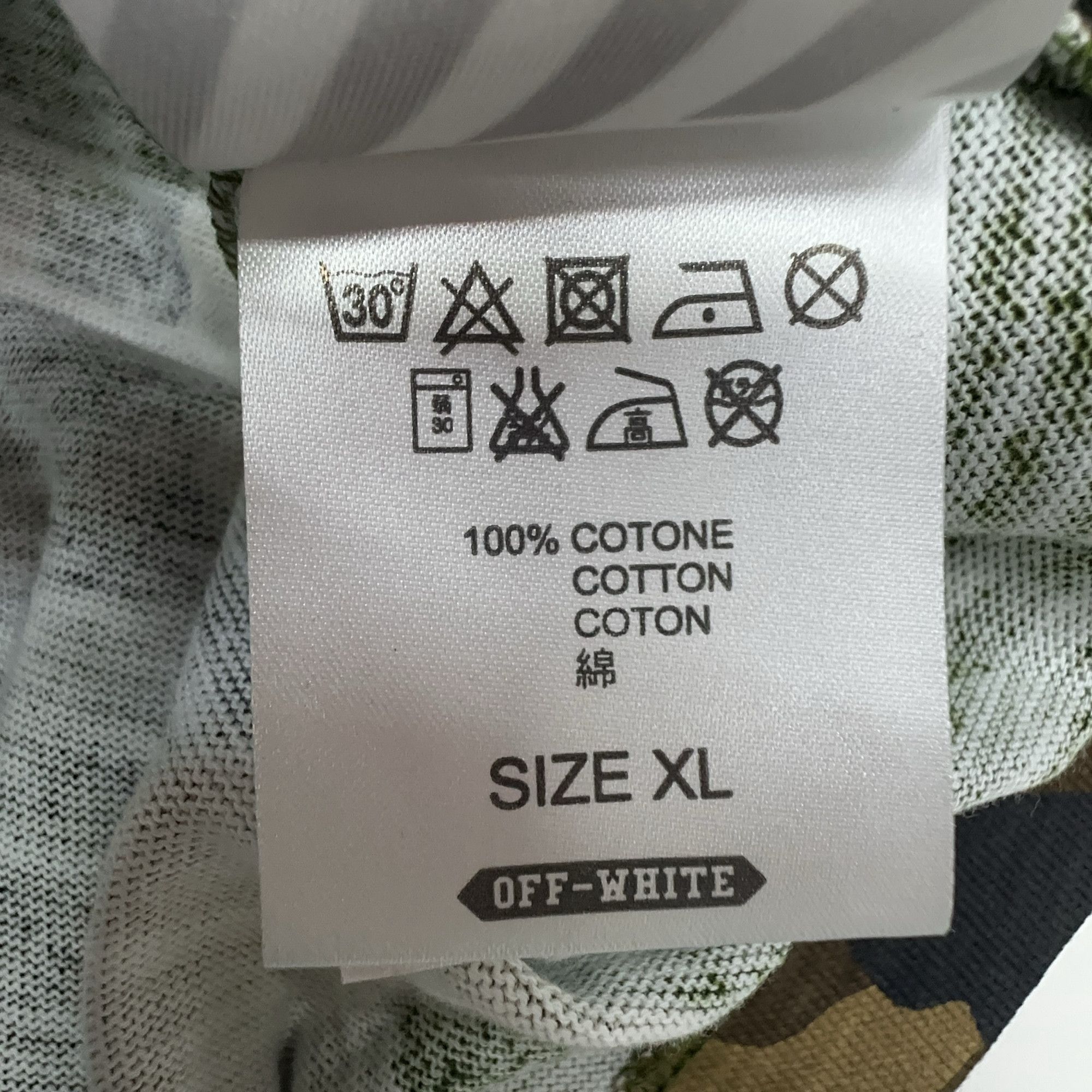 Off-White Off-White Camo T-Shirt Size XL Size US XL / EU 56 / 4 - 2 Thumbnail