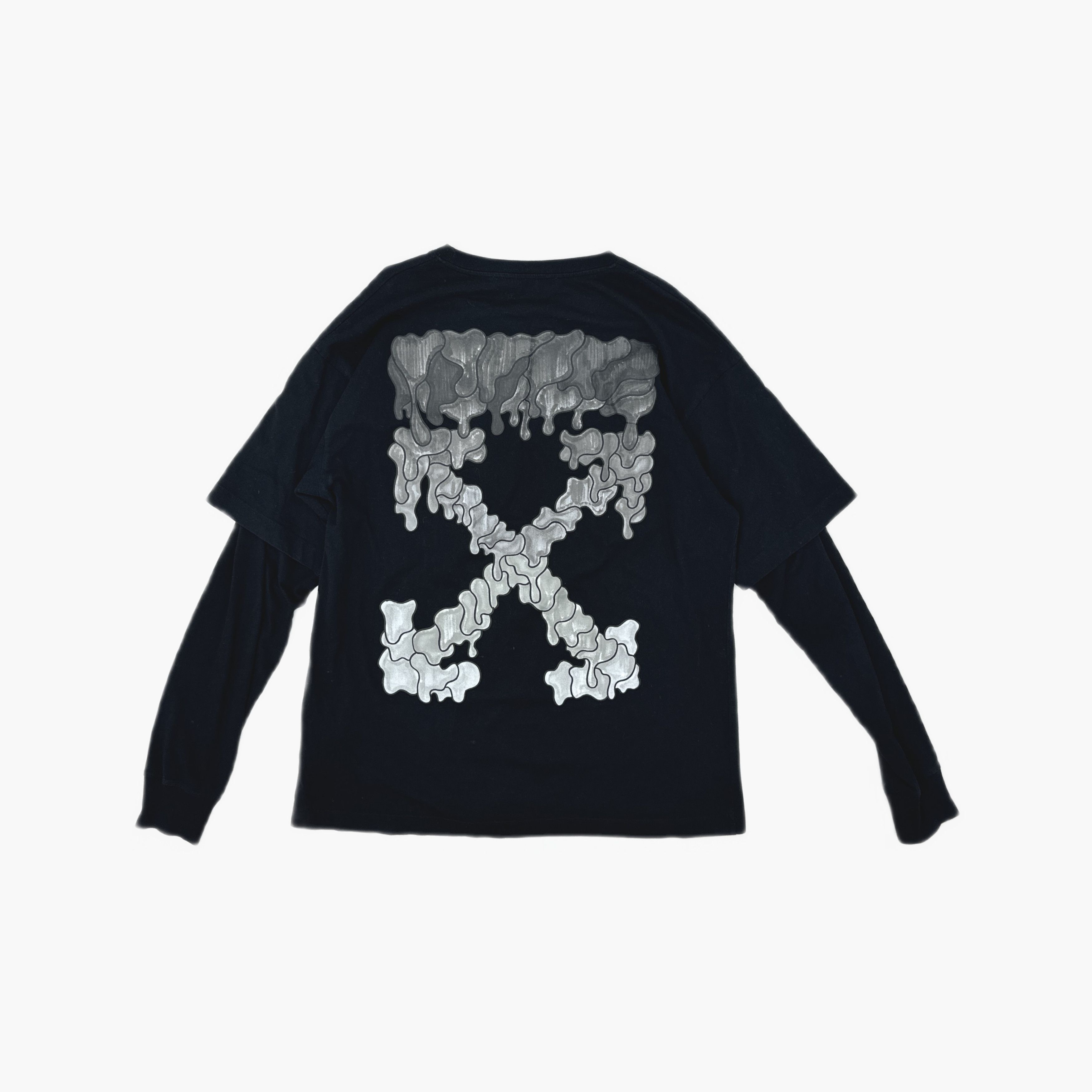 Off-White OFF-WHITE Marker Double Sleeve T-Shirt Size M Size US M / EU 48-50 / 2 - 2 Thumbnail