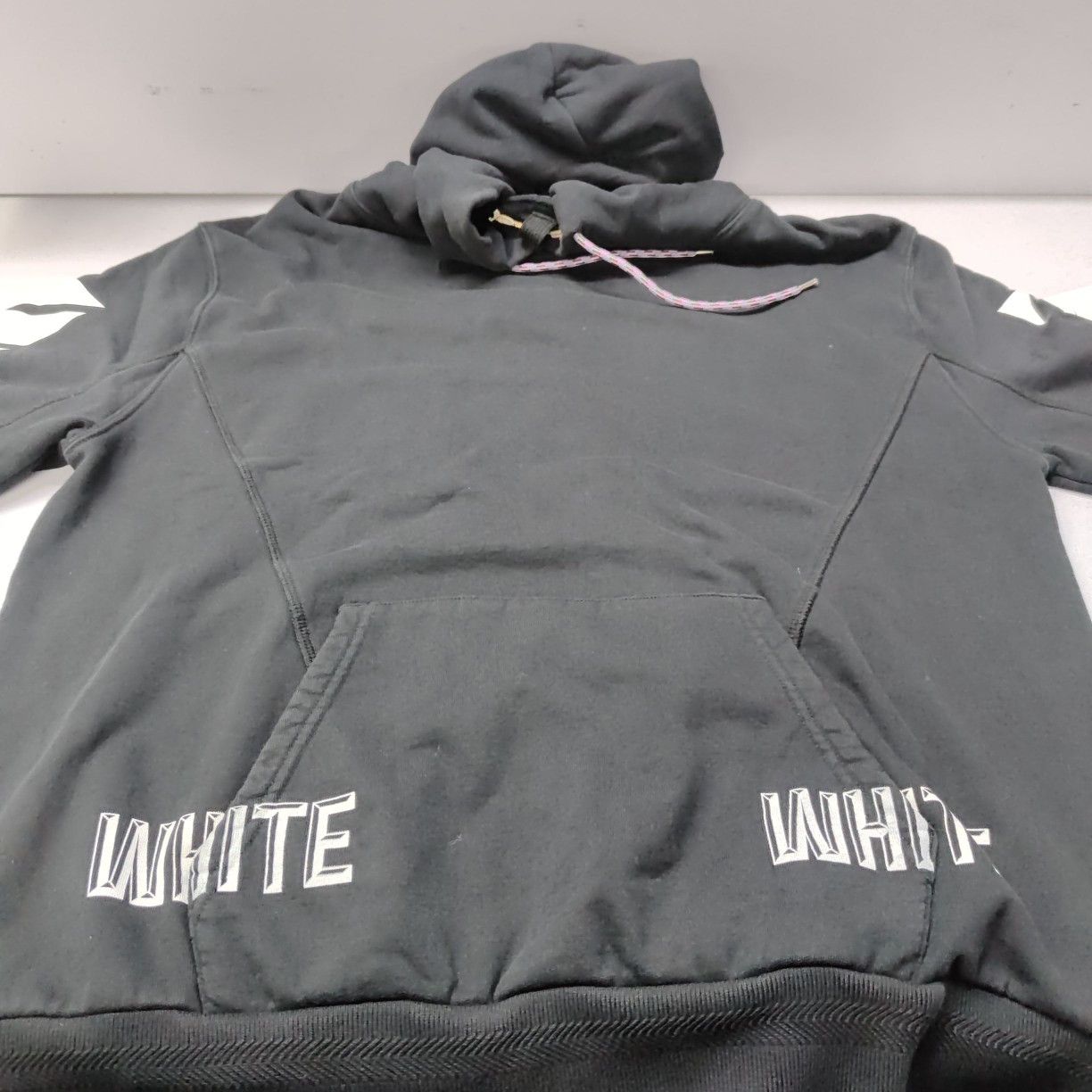 Off-White OFF-WHITE Diagonal Logo Hoodie Size M Size US M / EU 48-50 / 2 - 13 Thumbnail