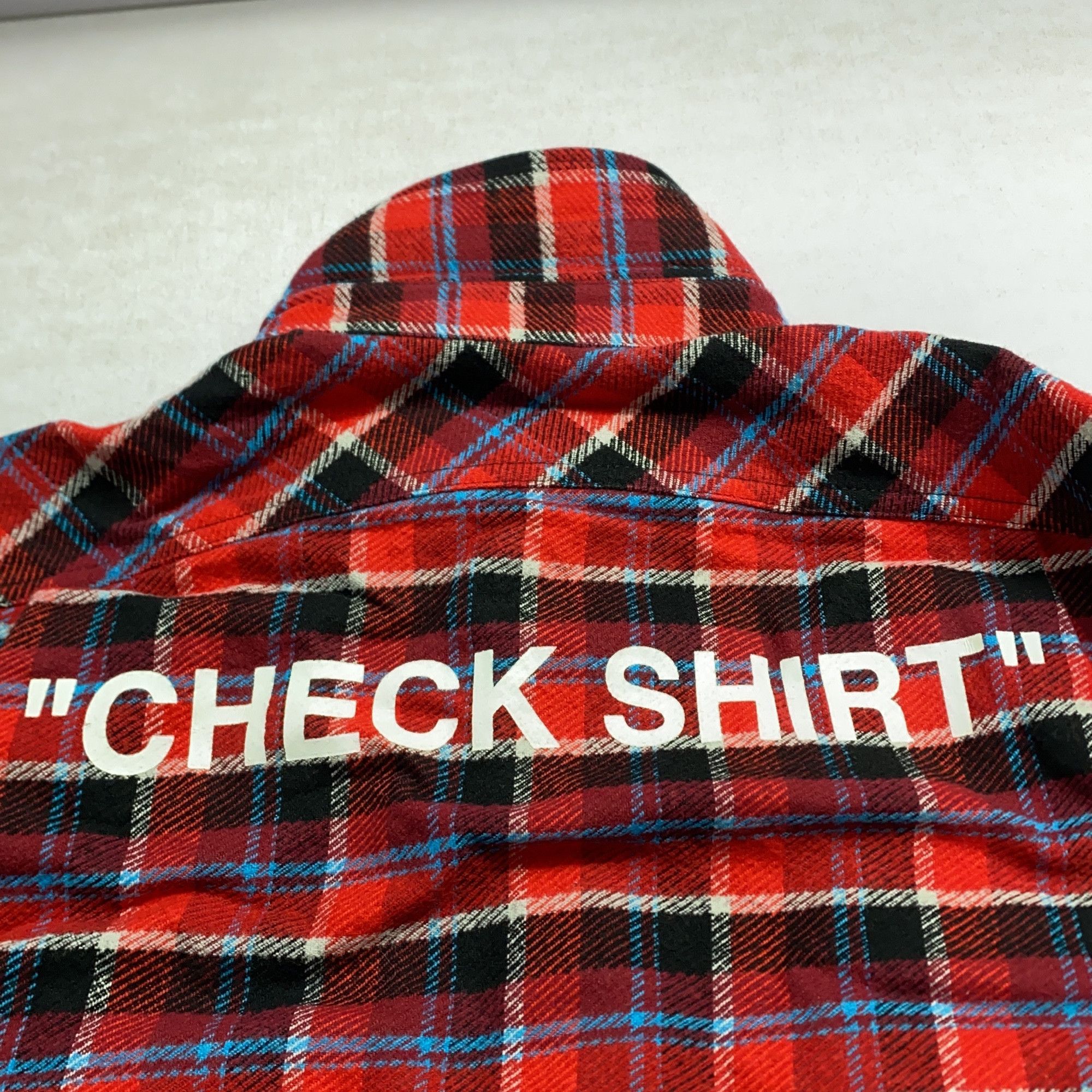 Off-White Off-White Plaid Flannel Shirt Size M Size US M / EU 48-50 / 2 - 9 Thumbnail