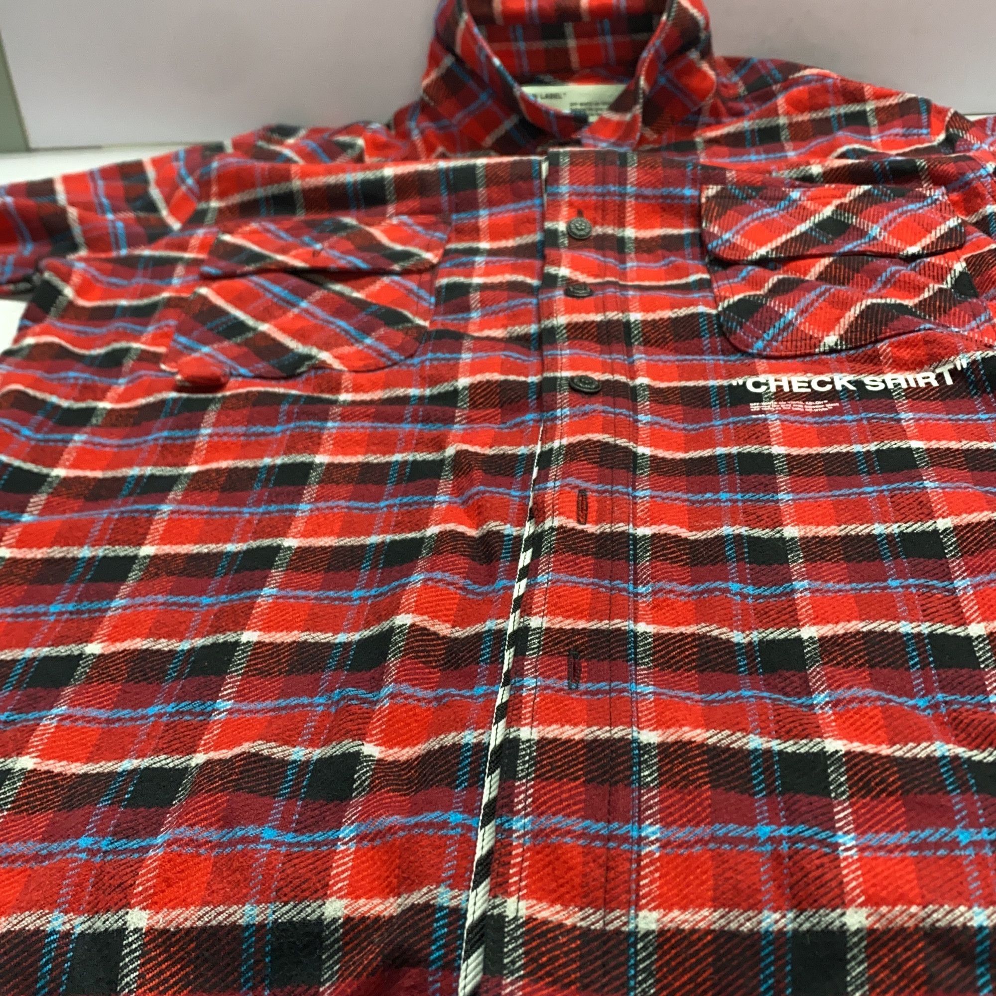 Off-White Off-White Plaid Flannel Shirt Size M Size US M / EU 48-50 / 2 - 8 Thumbnail