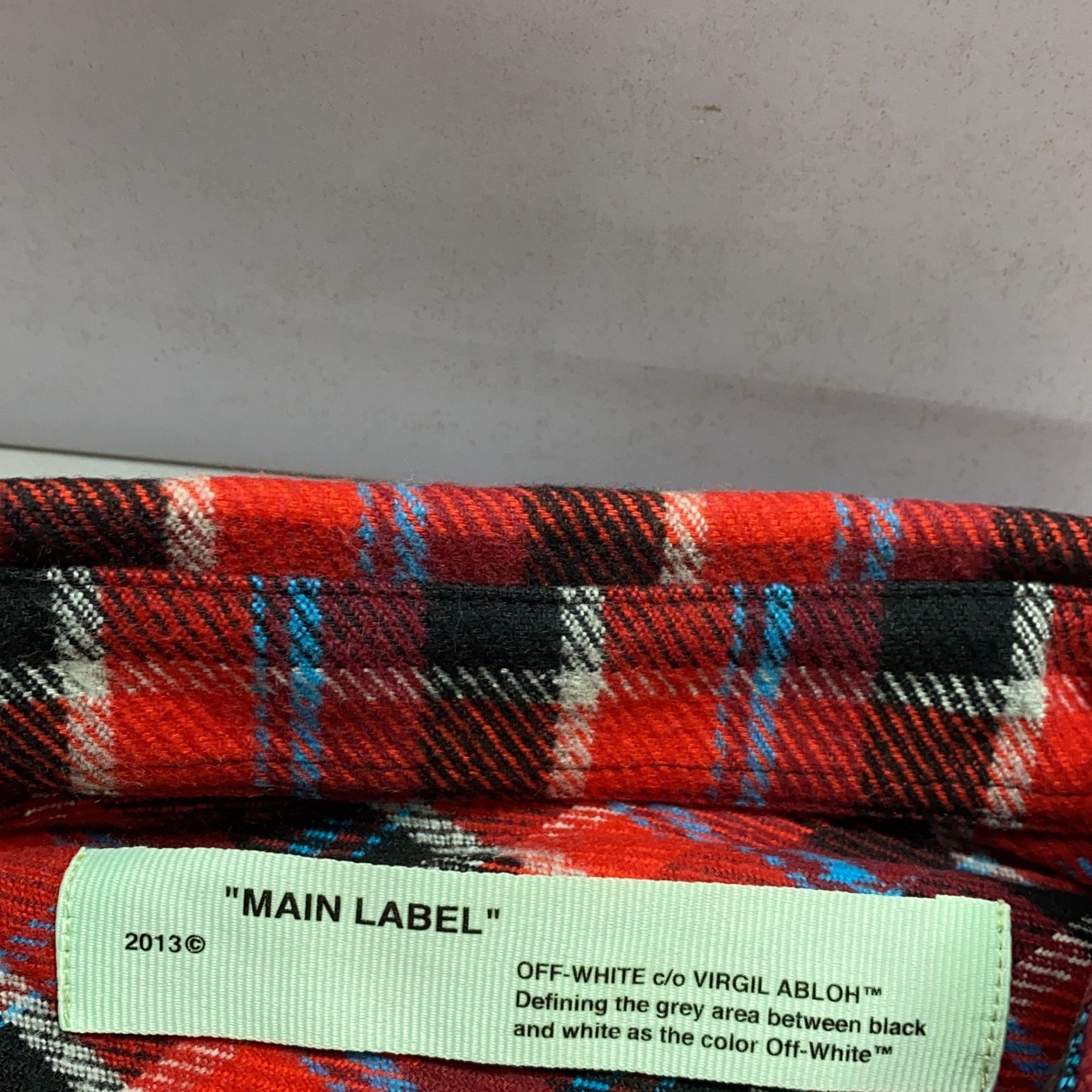Off-White Off-White Plaid Flannel Shirt Size M Size US M / EU 48-50 / 2 - 3 Thumbnail