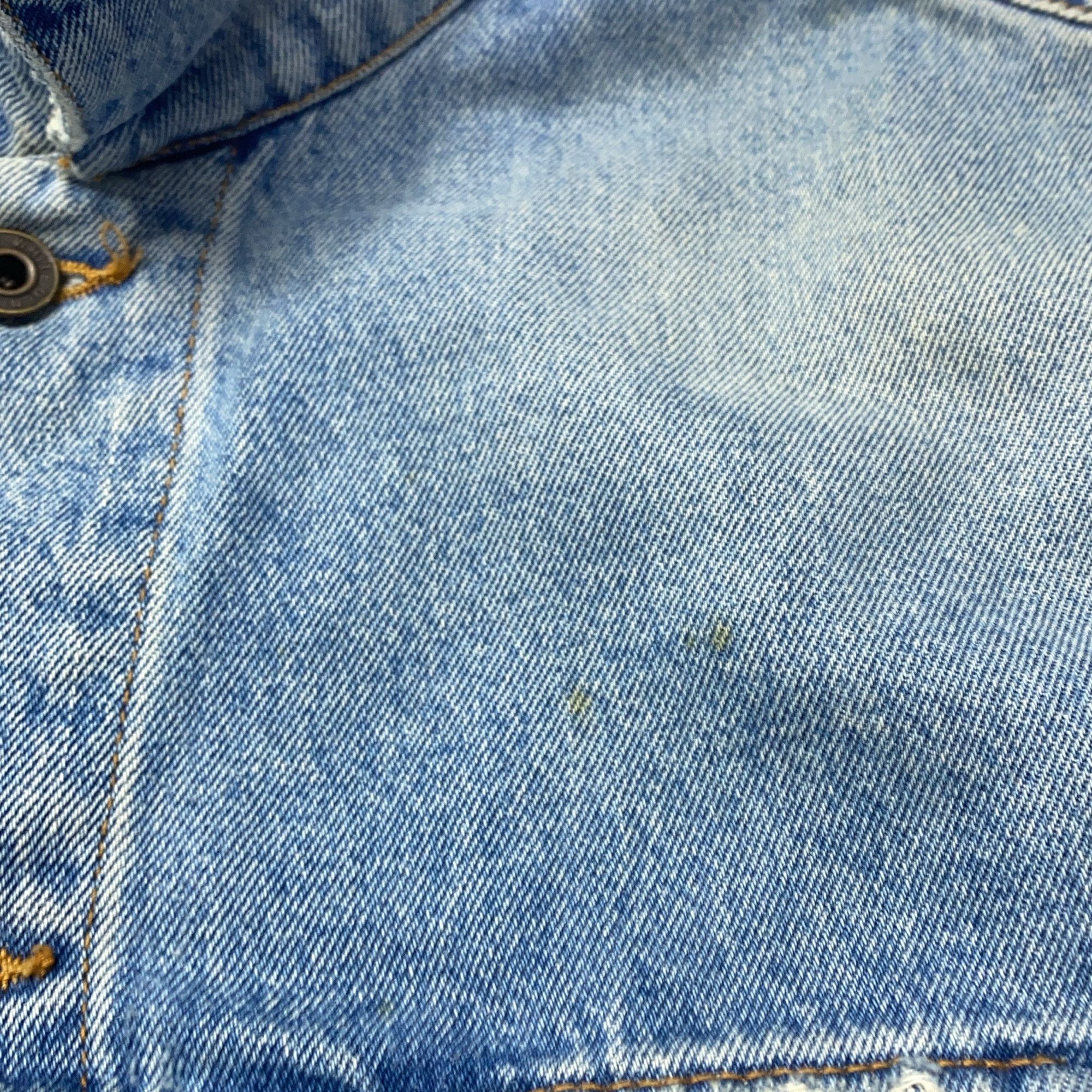 Off-White OFF-WHITE Spray Paint Denim Jacket Size XXL Size US XXL / EU 58 / 5 - 8 Thumbnail