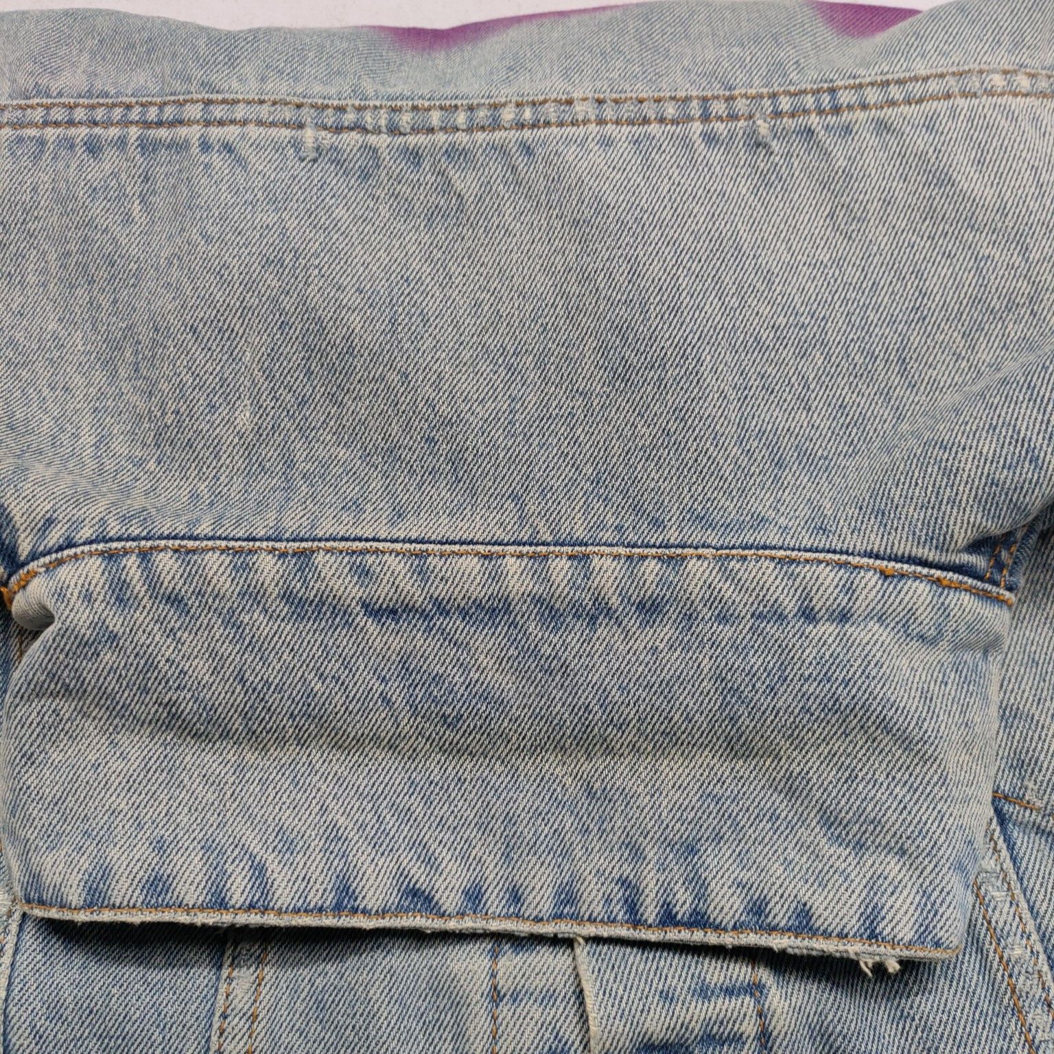 Off-White OFF-WHITE Spray Paint Denim Jacket Size XXL Size US XXL / EU 58 / 5 - 9 Thumbnail